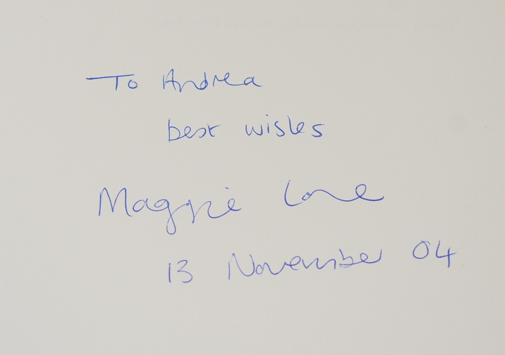 Jane Austen and Names Signed by Author
