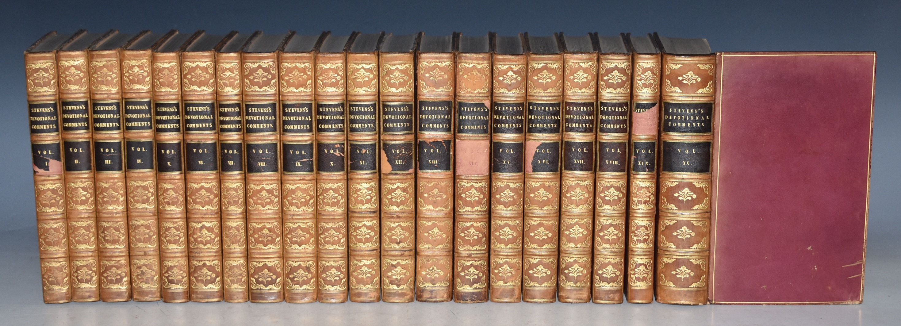 Devotional Comments; Being A Series of Scriptural Expositions, With A Prayer Annexed To Each Subject; Designed as an Aid In Private, or For Family Worship. In Twenty Volumes.