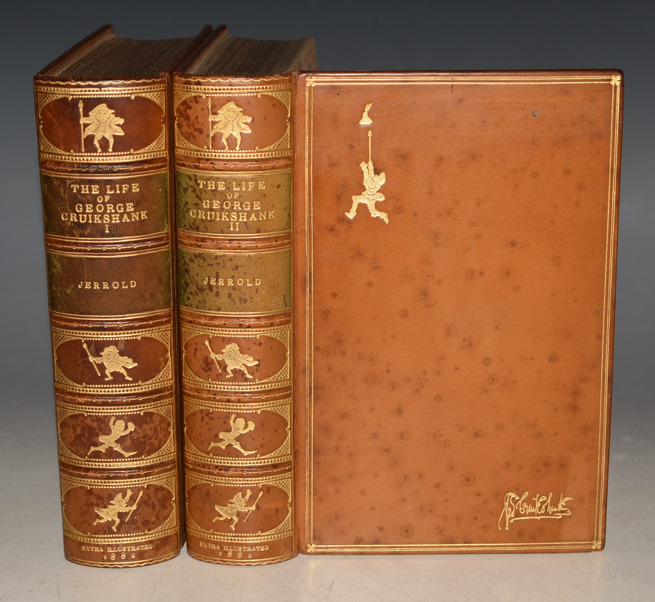 The Life of George Cruikshank. In 2 Epochs. With Numerous Illustrations (EXTRA ILLUSTRATED EDITION) In Two Volumes.