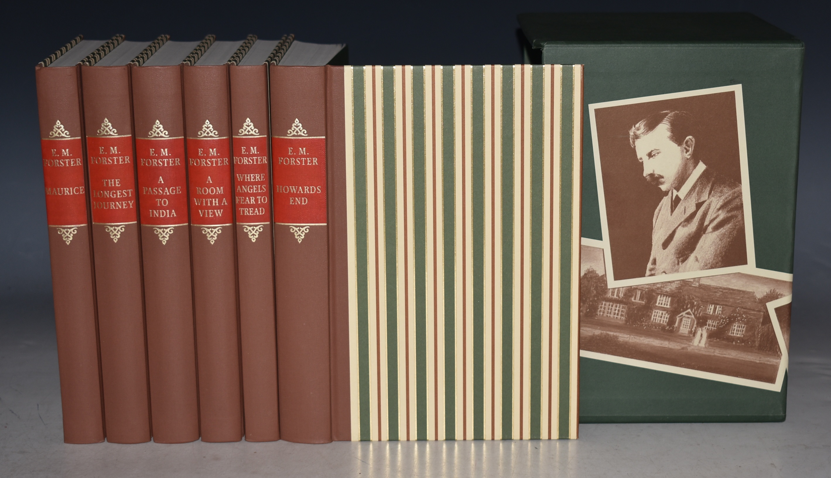 Folio Society Collection. Six Volumes A Passage To India, Where Angels Fear to Tread, The Longest Journey, A Room With a View, Howards End, Maurice.