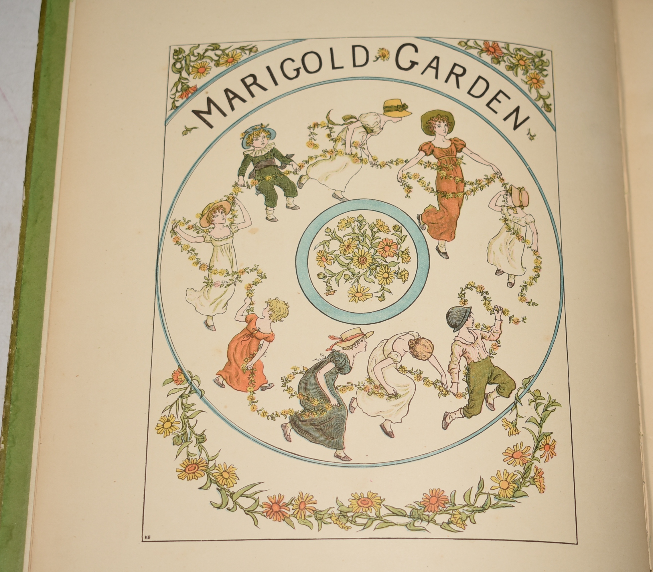 Marigold Garden. Pictures & Rhymes. Printed in Colours by Edmund Evans.