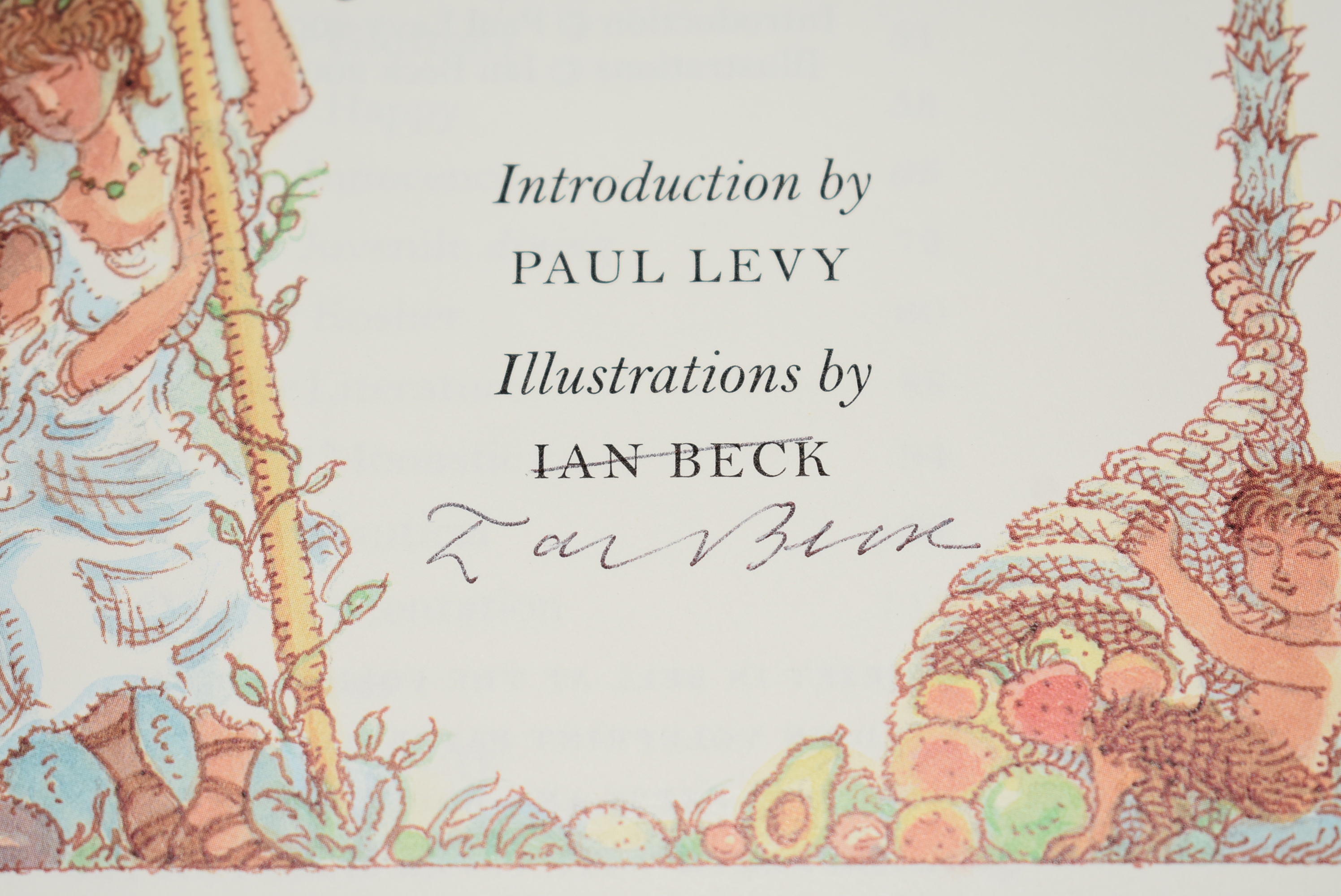 An Alphabet for Gourmets Introduction by Paul Levy. Illustrations by Ian Beck. Signed by Ian Beck.