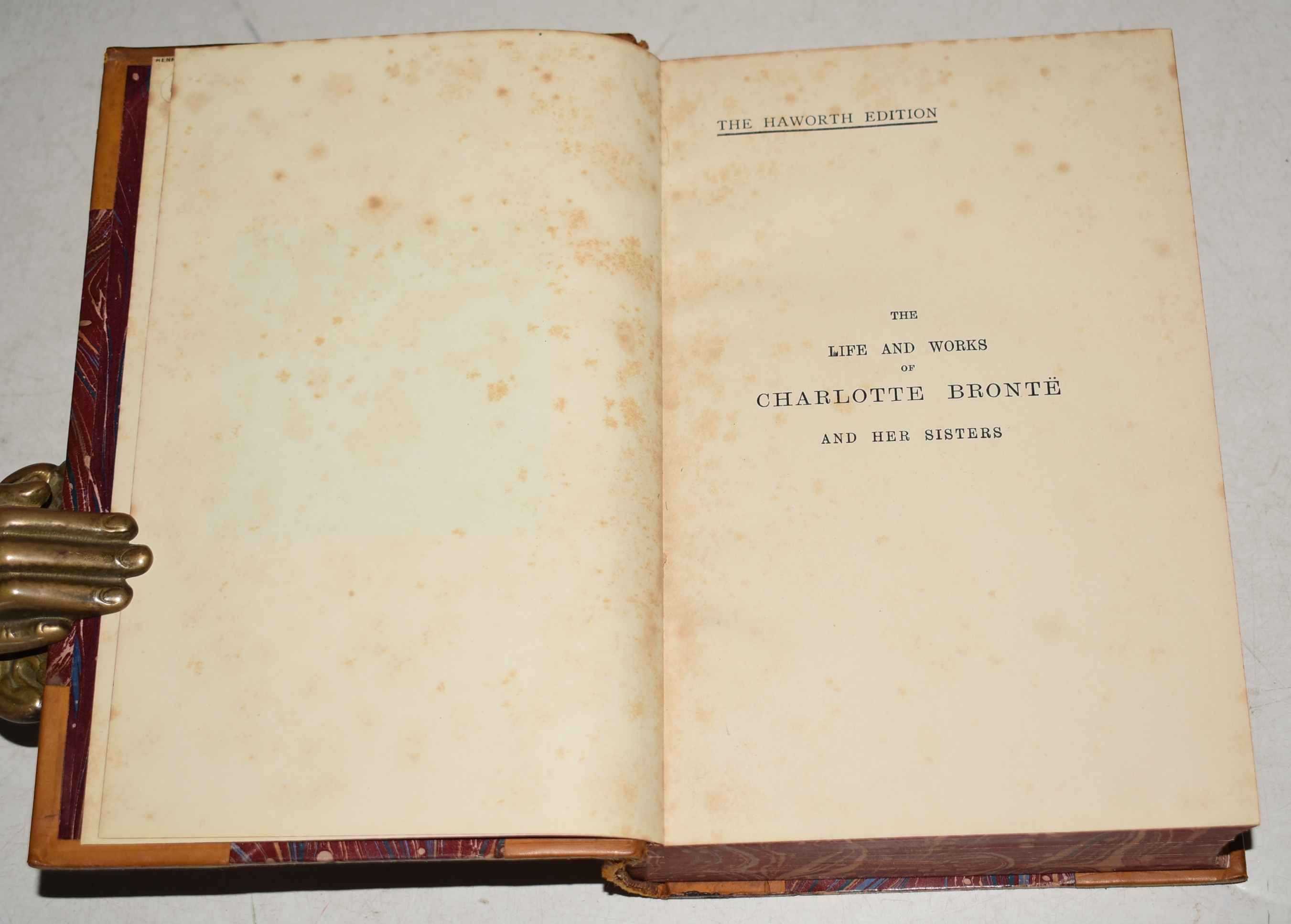 The Life and Works of Charlotte Bronte and Her Sisters, With introductions to the works by Mrs Humphry Ward, and an introduction and notes to the life by Clement K.Shorter. In seven volumes with portraits and illustrations. The Haworth Edition.