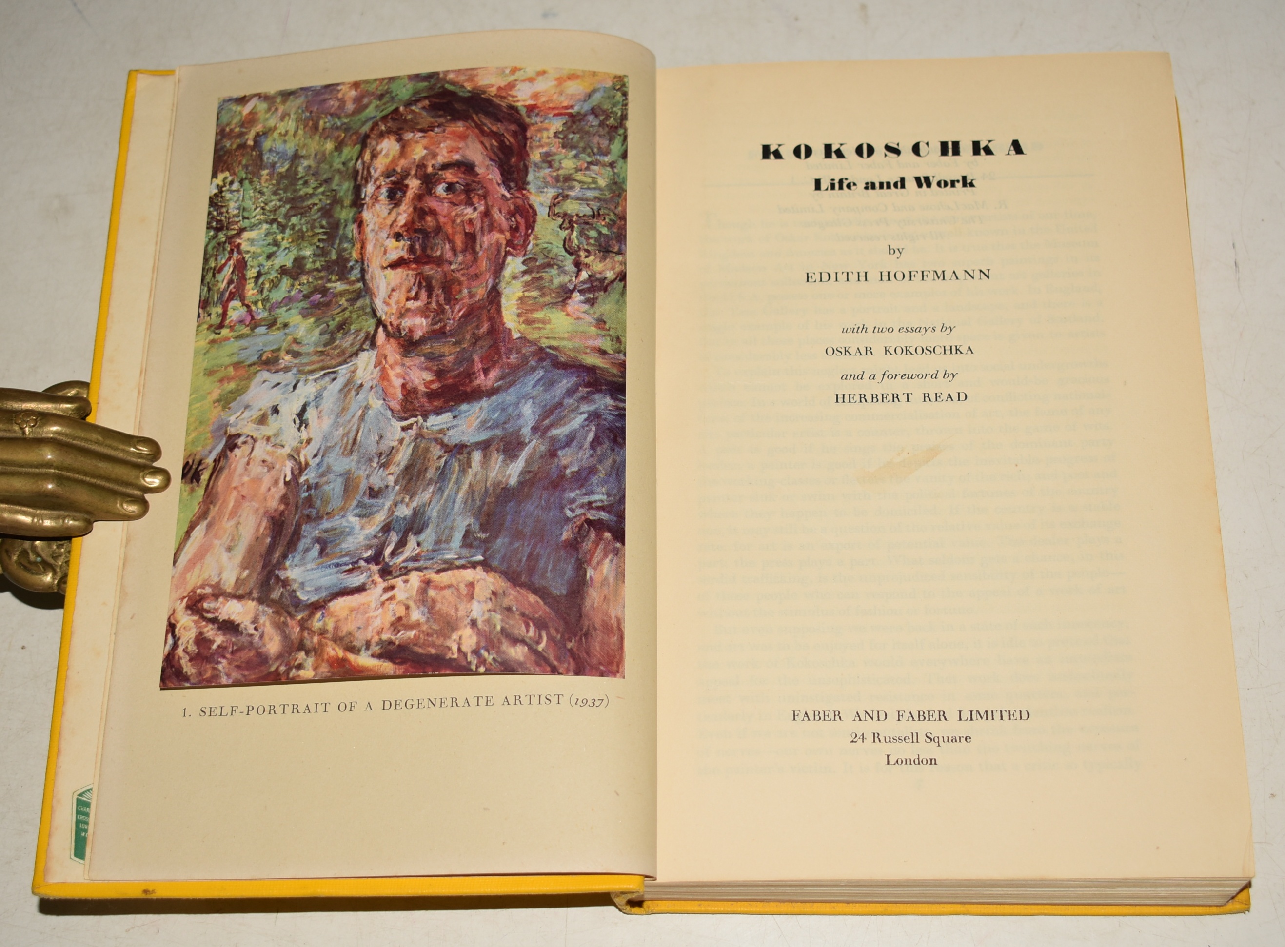 Kokoschka Life and Work With two essays by Oskar Kikoschka. Foreword by Herbert Read.
