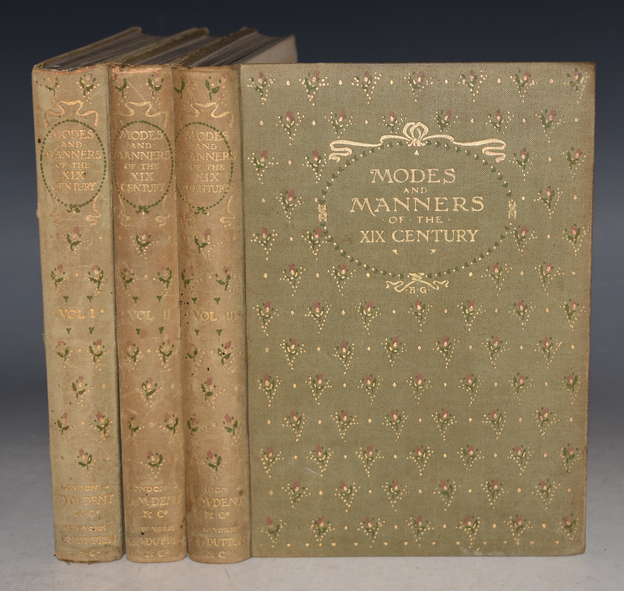 Modes and Manners of the Nineteenth Century - In Three Volumes As Represented in the Pictures and Engravings of the Time. Translated by M. Edwards. With an Introduction by Grace Rhys.