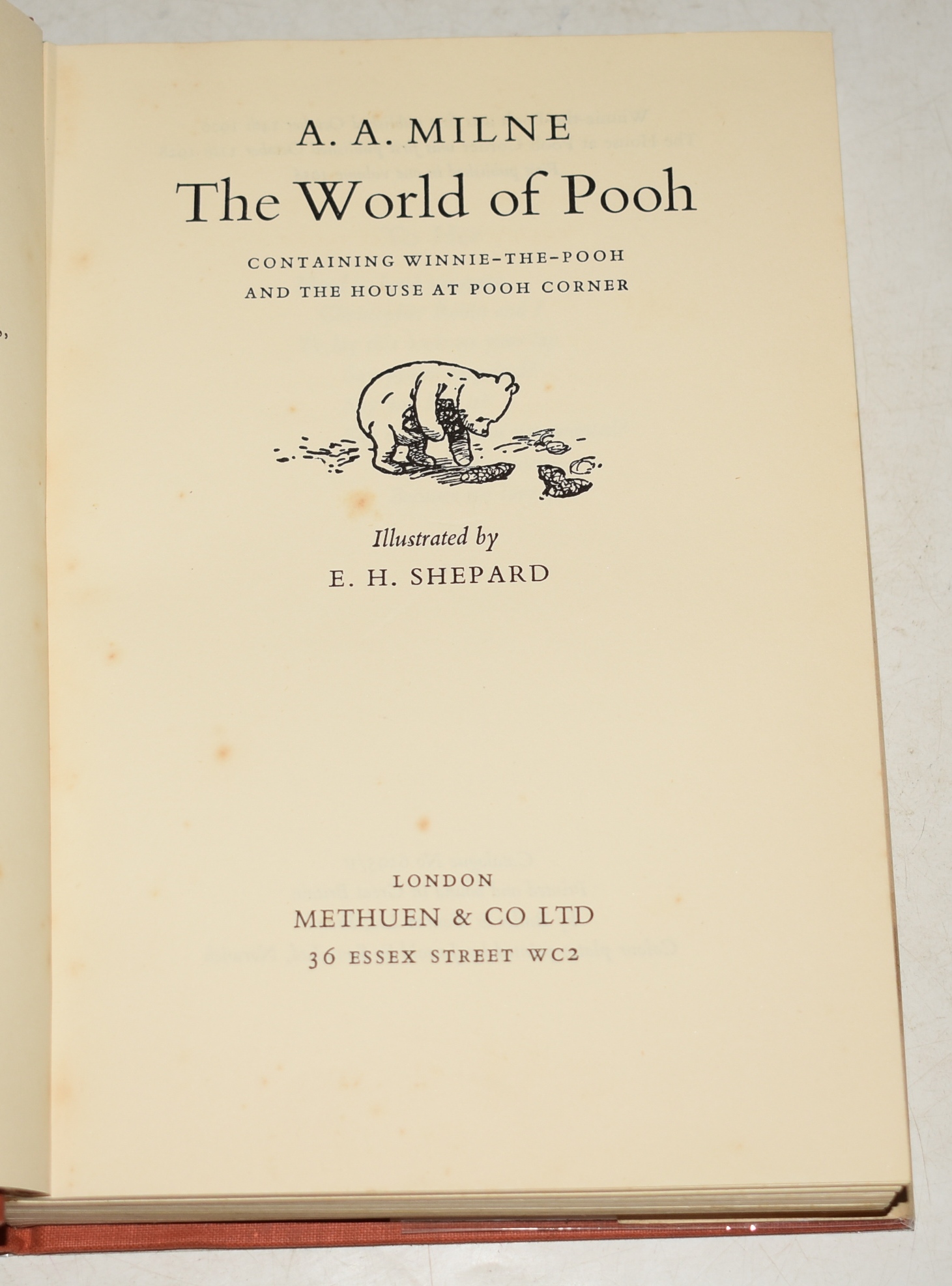 The World of Pooh Containing Winnie-The-Pooh and The House at Pooh Corner. Illustrated by E.H. Shepard.