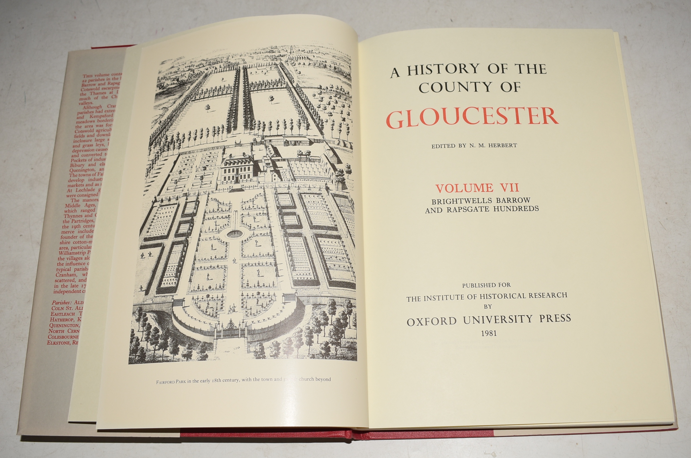 The Victoria History of the County of Gloucester Volume VII Volume VII