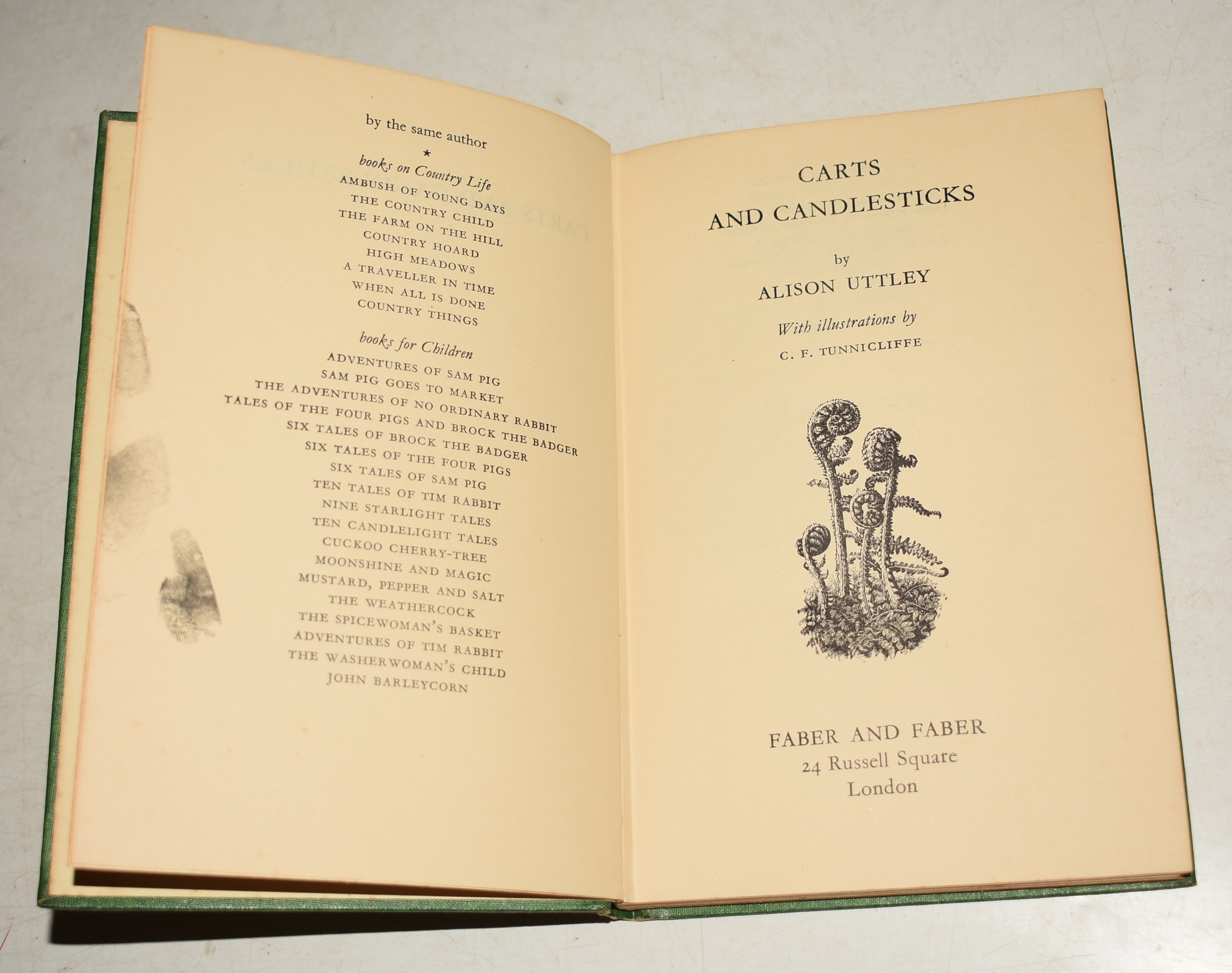 Carts and Candlesticks Illustrated by C.F. Tunnicliffe.