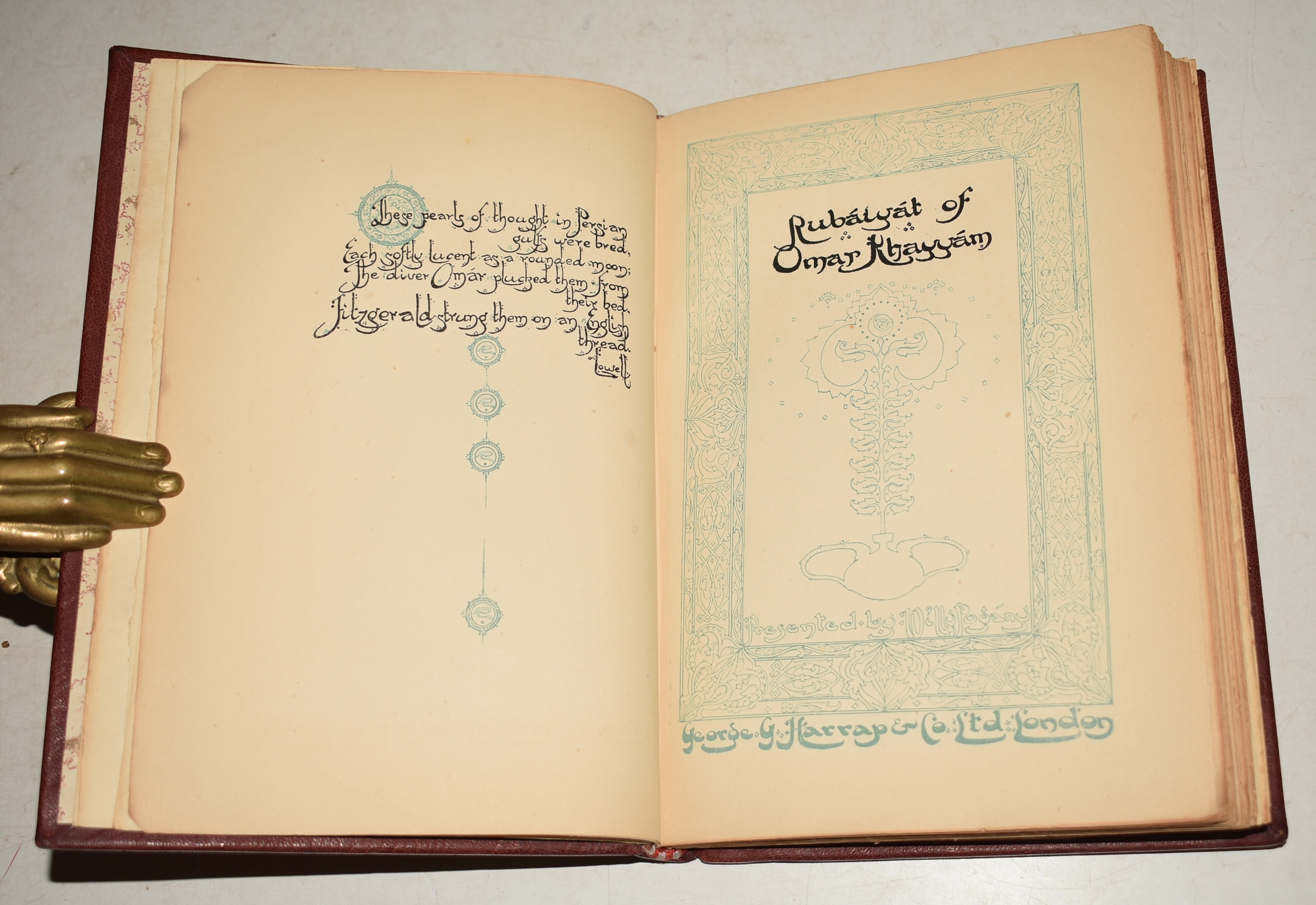 Rubaiyat of Omar Khayyam. Presented by Willy Pogany.