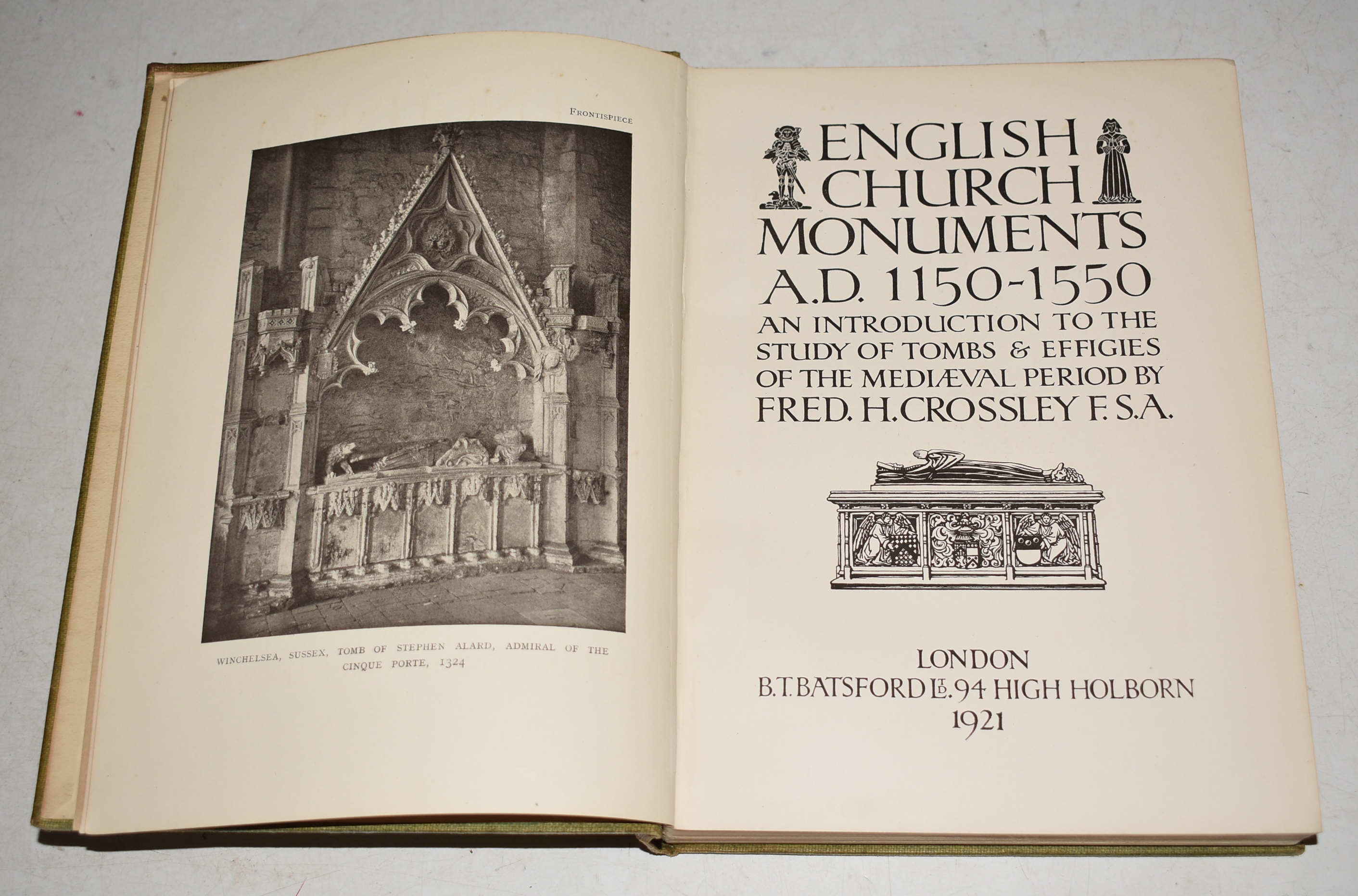 English Church Monuments A.D. 1150-1550 An Introduction to the Study of Tombs & Effigies of the Mediaeval Period.