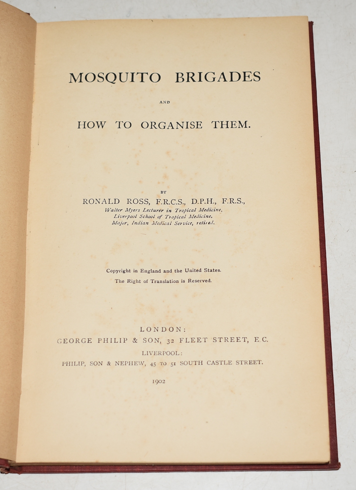 Mosquito Brigades and How to Organise Them