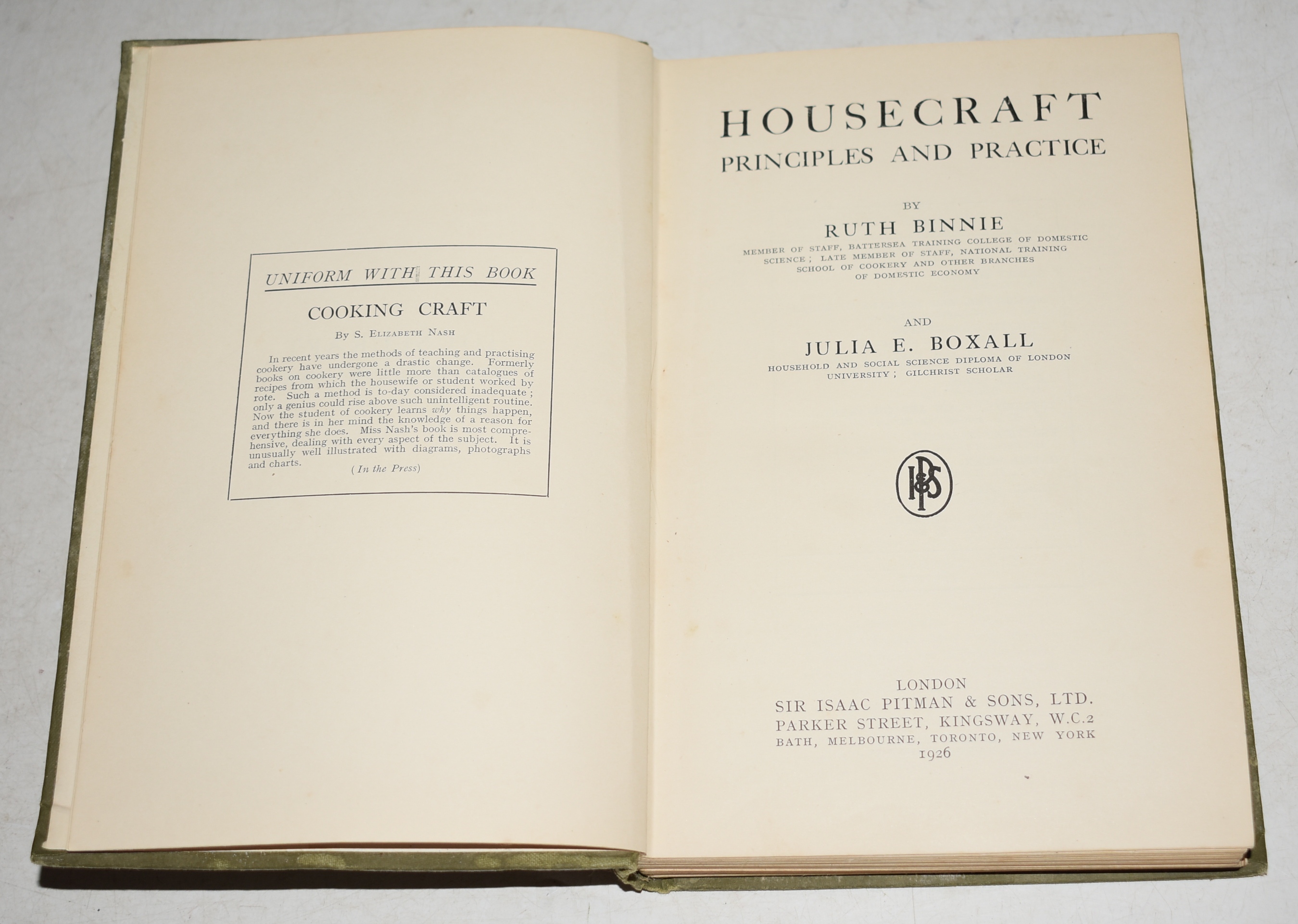 Housecraft: Principles and Practise