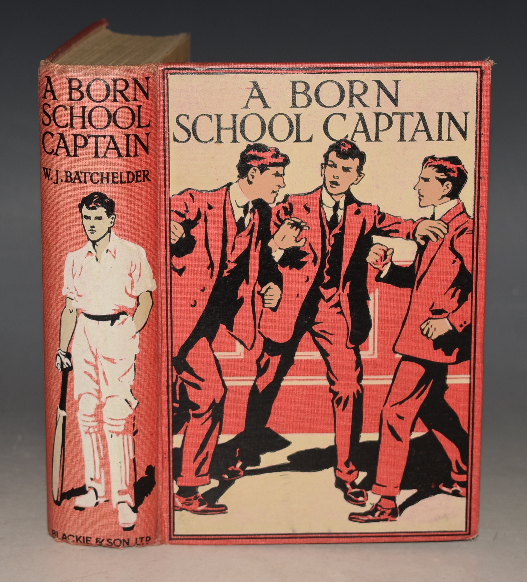 A Born School Captain A Tale of St, Polycarp&rsquo;s With Frontispiee by Charles Pears and Illustrations by Gordon Browne.