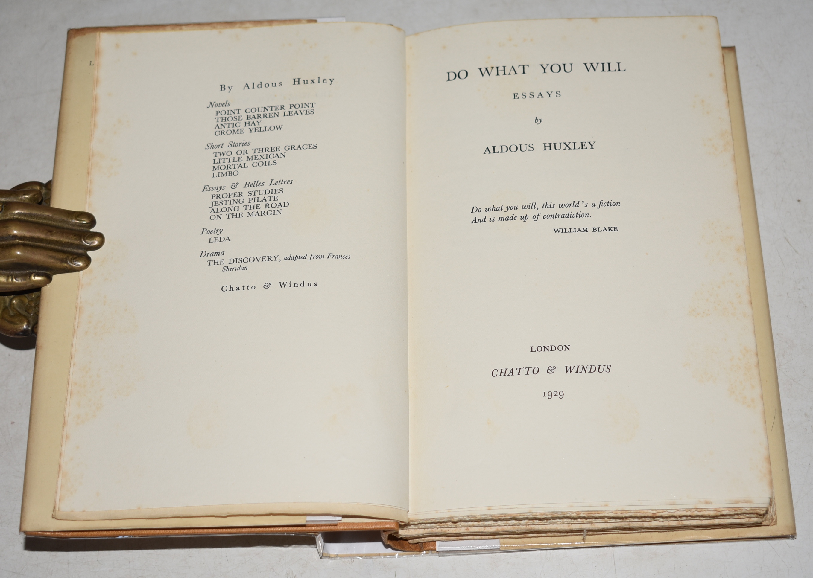 Do What You Will. Essays.