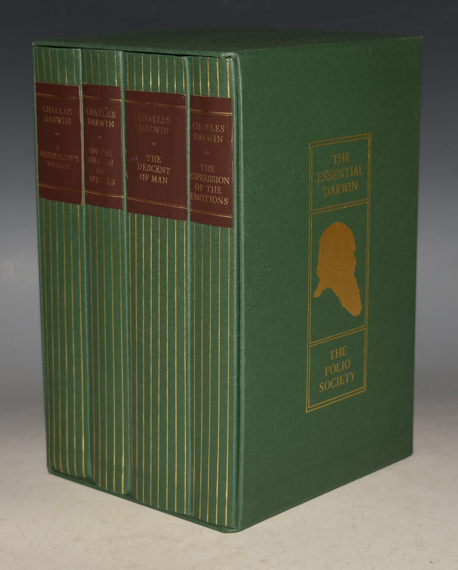The Essential Darwin. Slipcase containing On the Origin of Species, The Descent of Man, A Naturalist's Voyage, The Expression of the Emotions.