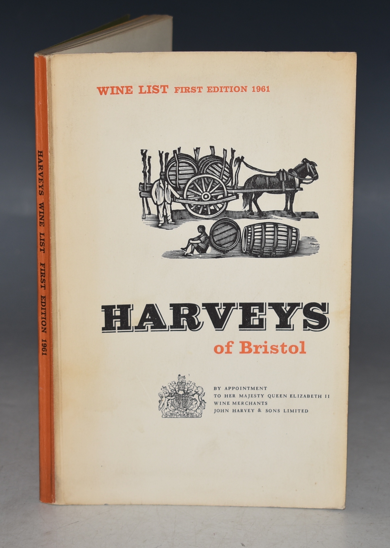 Harveys of Bristol Wine List First Edition 1961