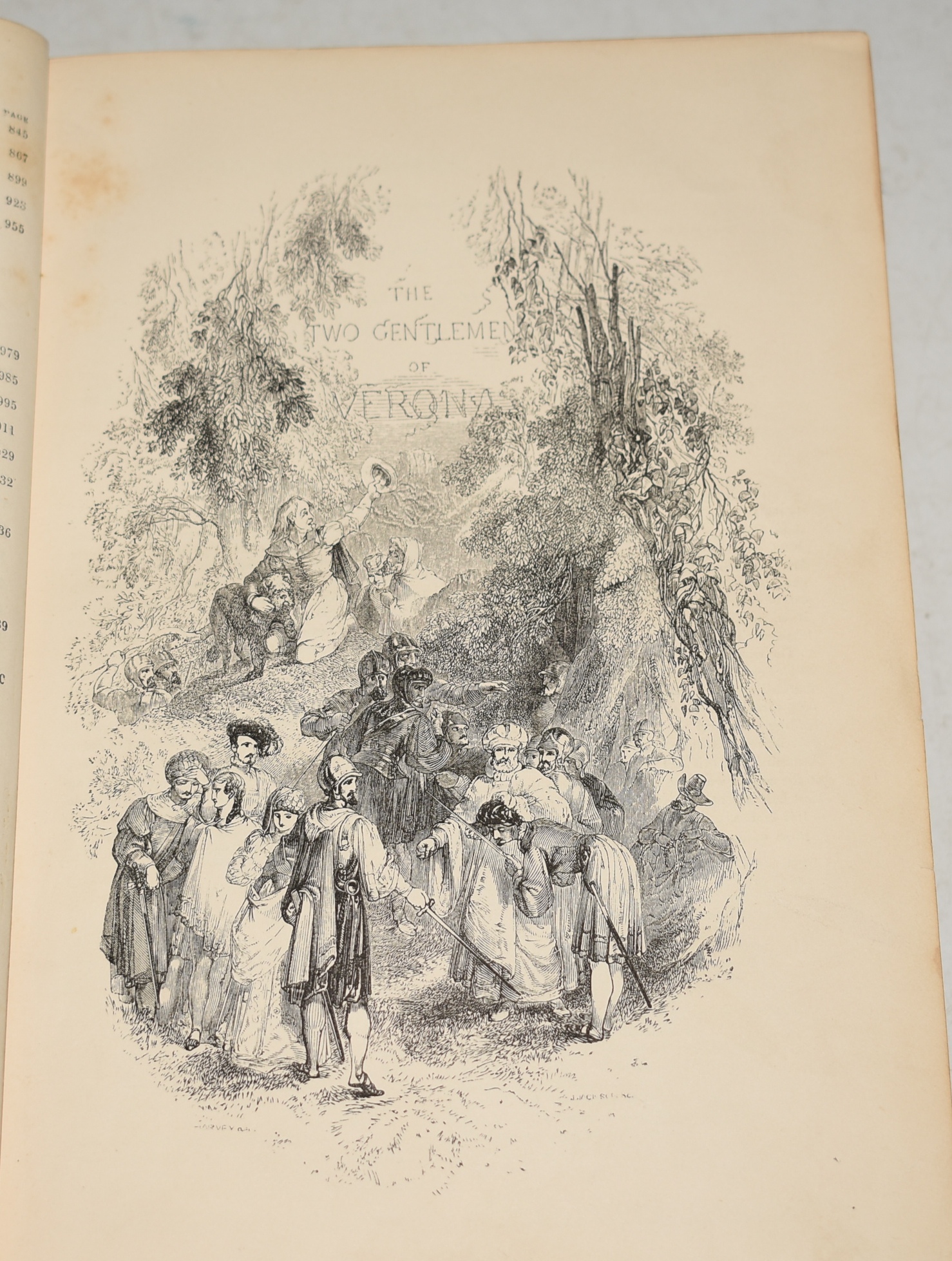 The Works of Shakespeare, Containing His Plays and Poems, from the Text of the Editions by Charles Knight. With Glossorial Notes, and Facts connected with His Life and Writings, abridged from &lsquo;William Shakespeare, A Biography.&rsquo; Illustrated by W. Harvey. Complete In One Volume.