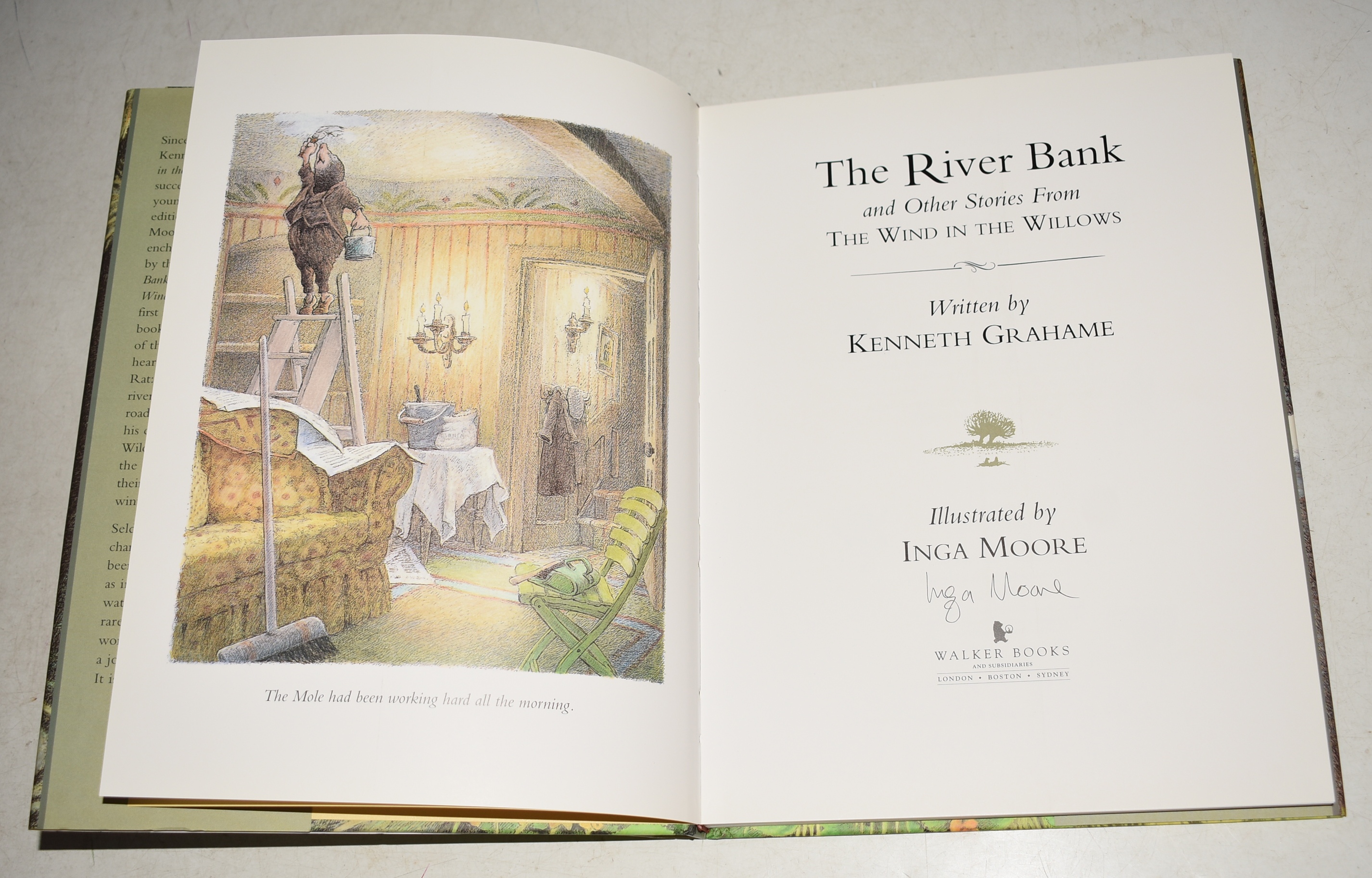 The River Bank and Other Stories. From The Wind in The Willows. Illustrated by Inga Moore. Signed Inga Moore