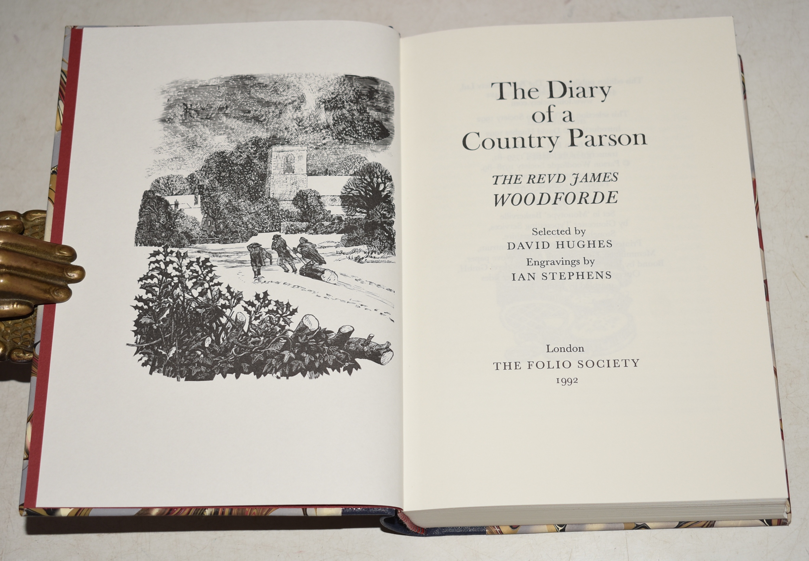 The Diary of a Country Parson. Selected by David Hughes. Engravings by Ian Stephens.