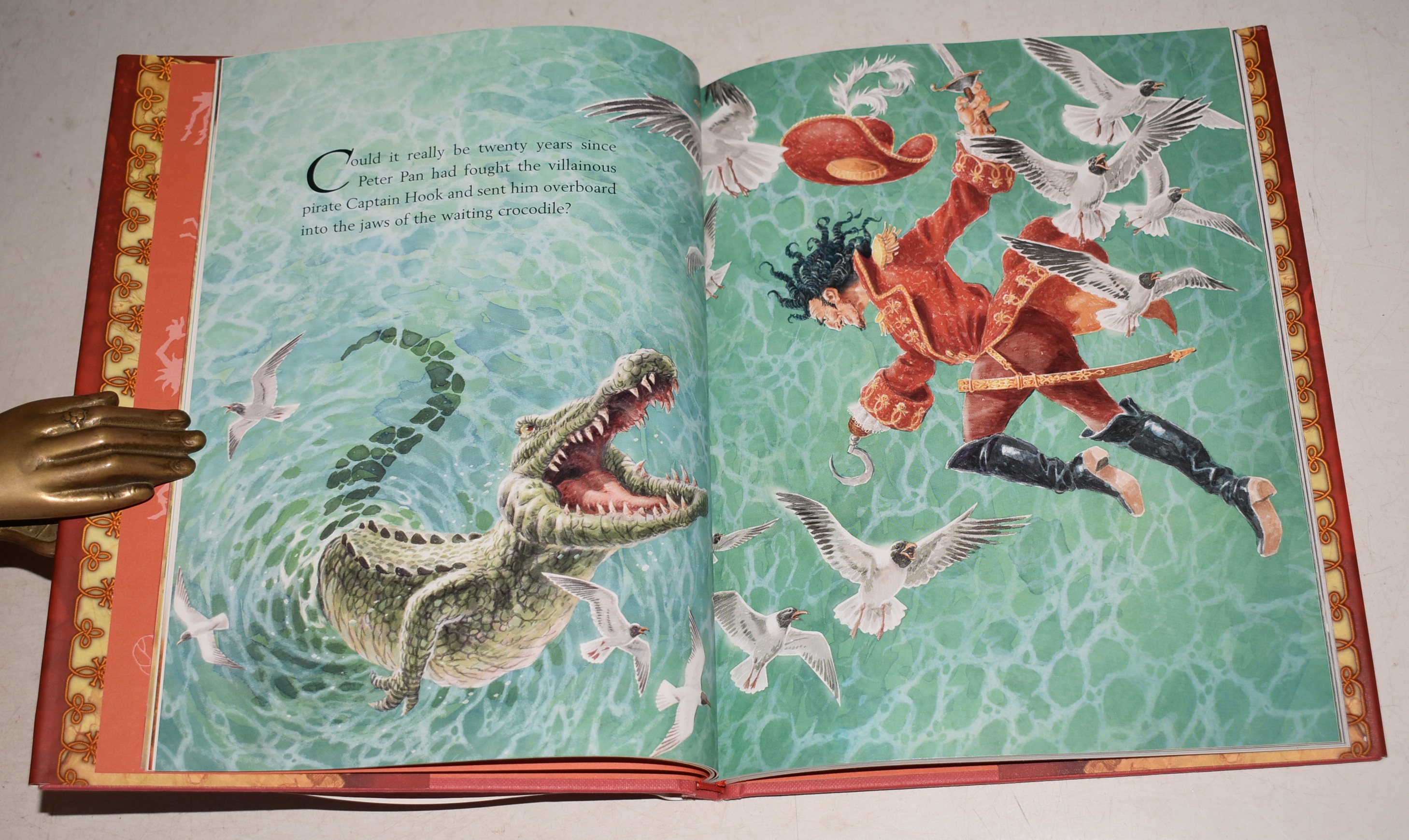 Peter Pan in Scarlet Illustrated by David Wyatt. SIGNED by author and illustrator