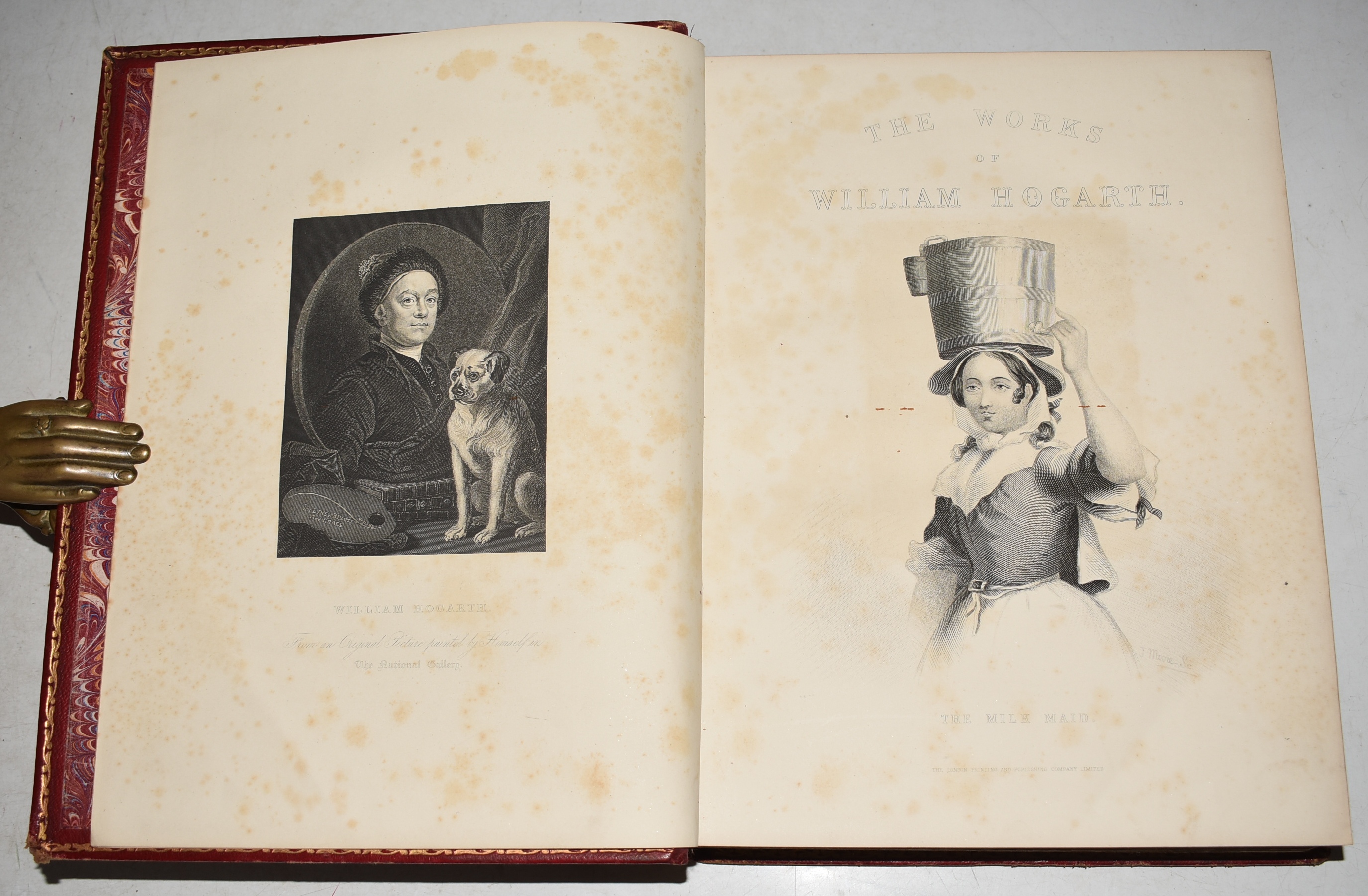 The Complete Works of William Hogarth. In a series of 150 steel-engravings from the original pictures. With an introductory Essay by JAMES HANNAY. And descriptive Letterpress by Rev. J. Trusler & E. F. Roberts. Bound in One Volume.