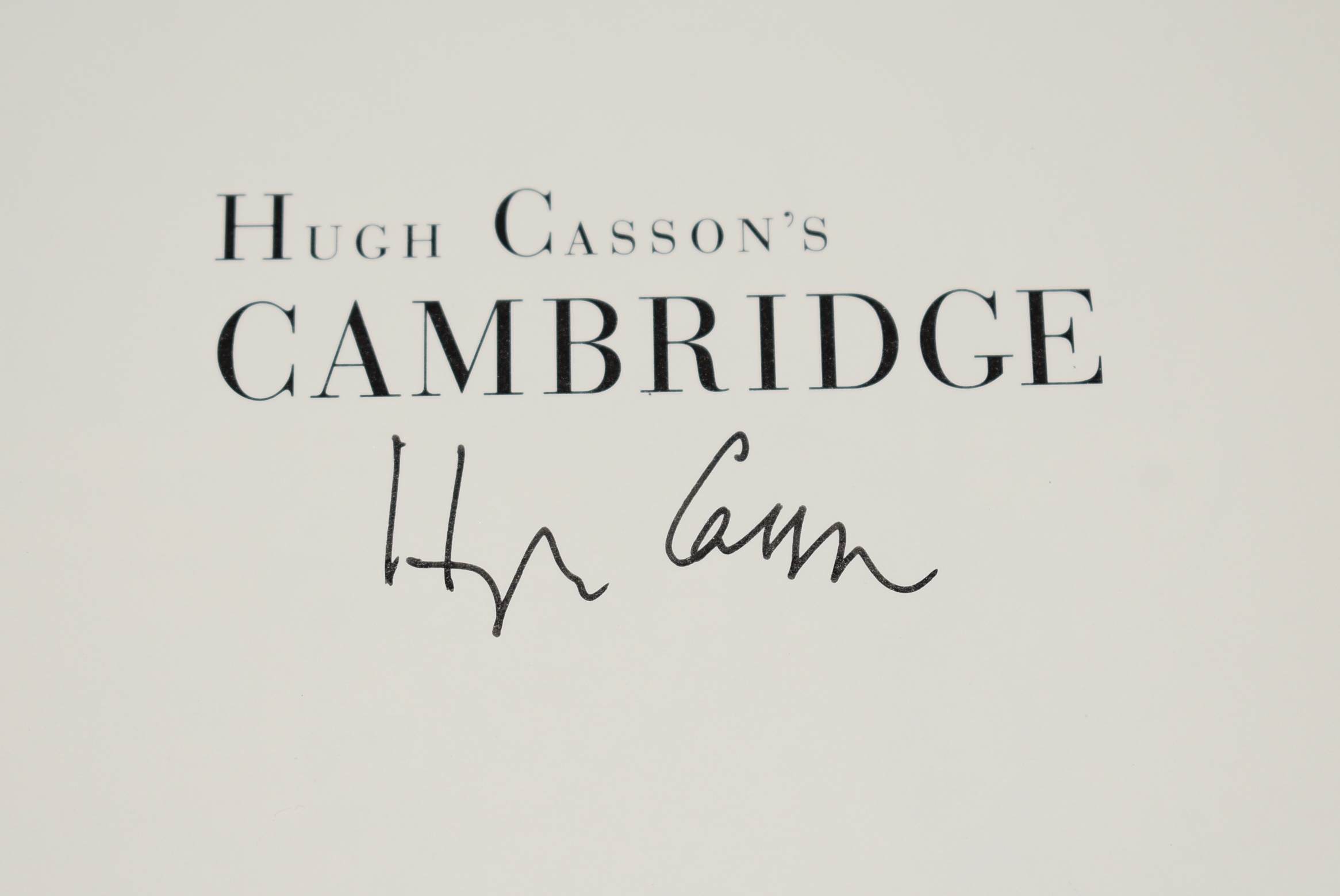 Hugh Casson&rsquo;s Cambridge SIGNED by author