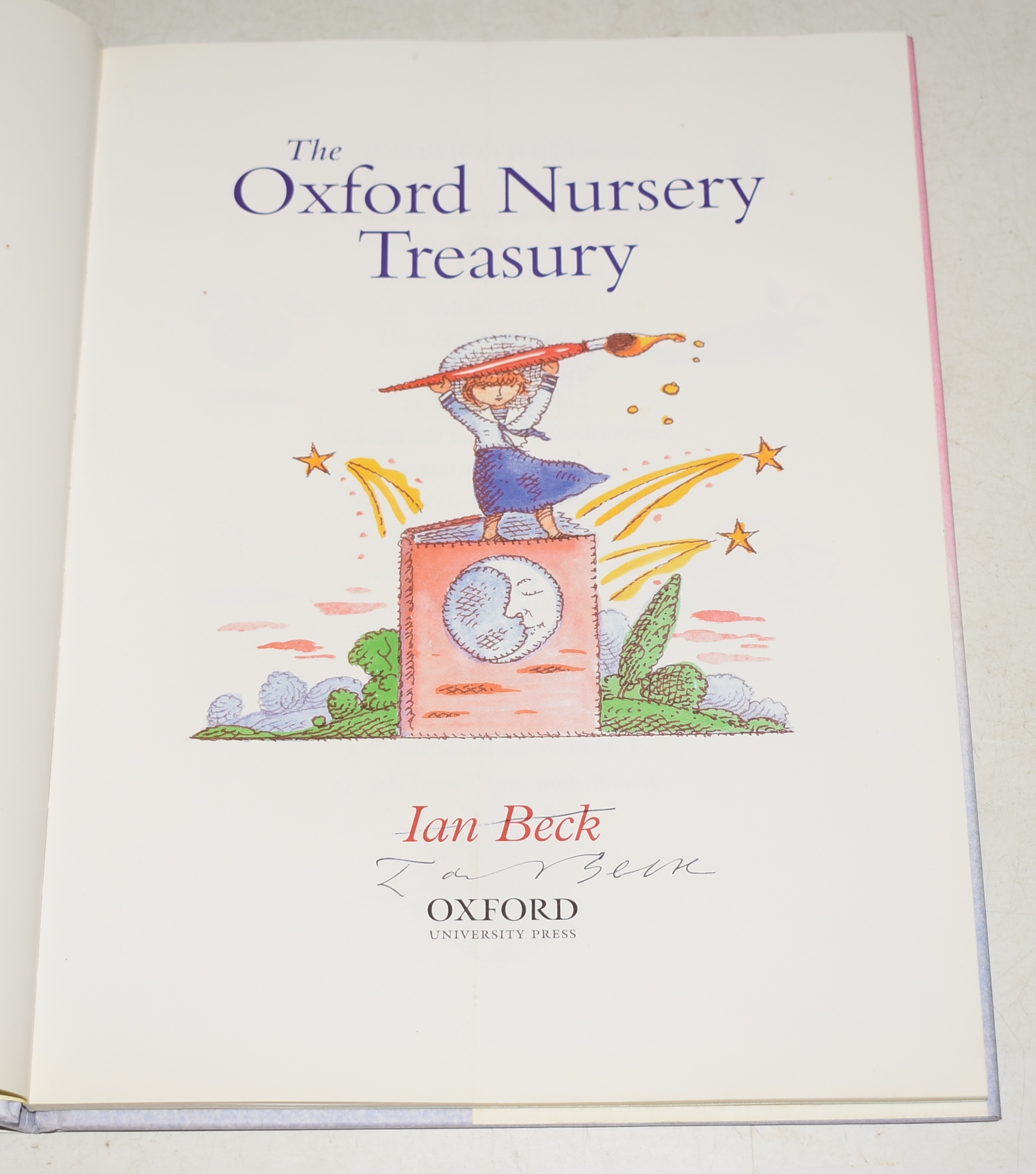 The Oxford Nursery Treasury Illustrated by Ian Beck SIGNED by Ian Beck
