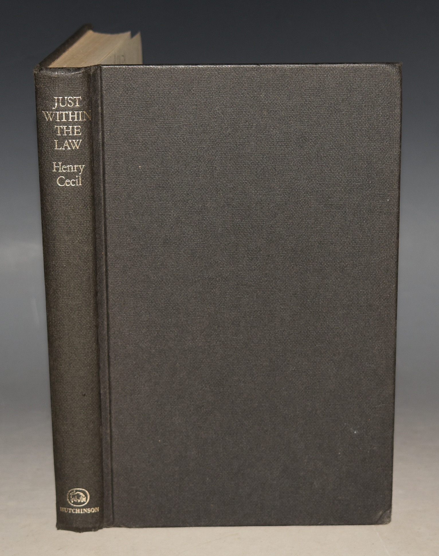 Just Within The Law SIGNED COPY.