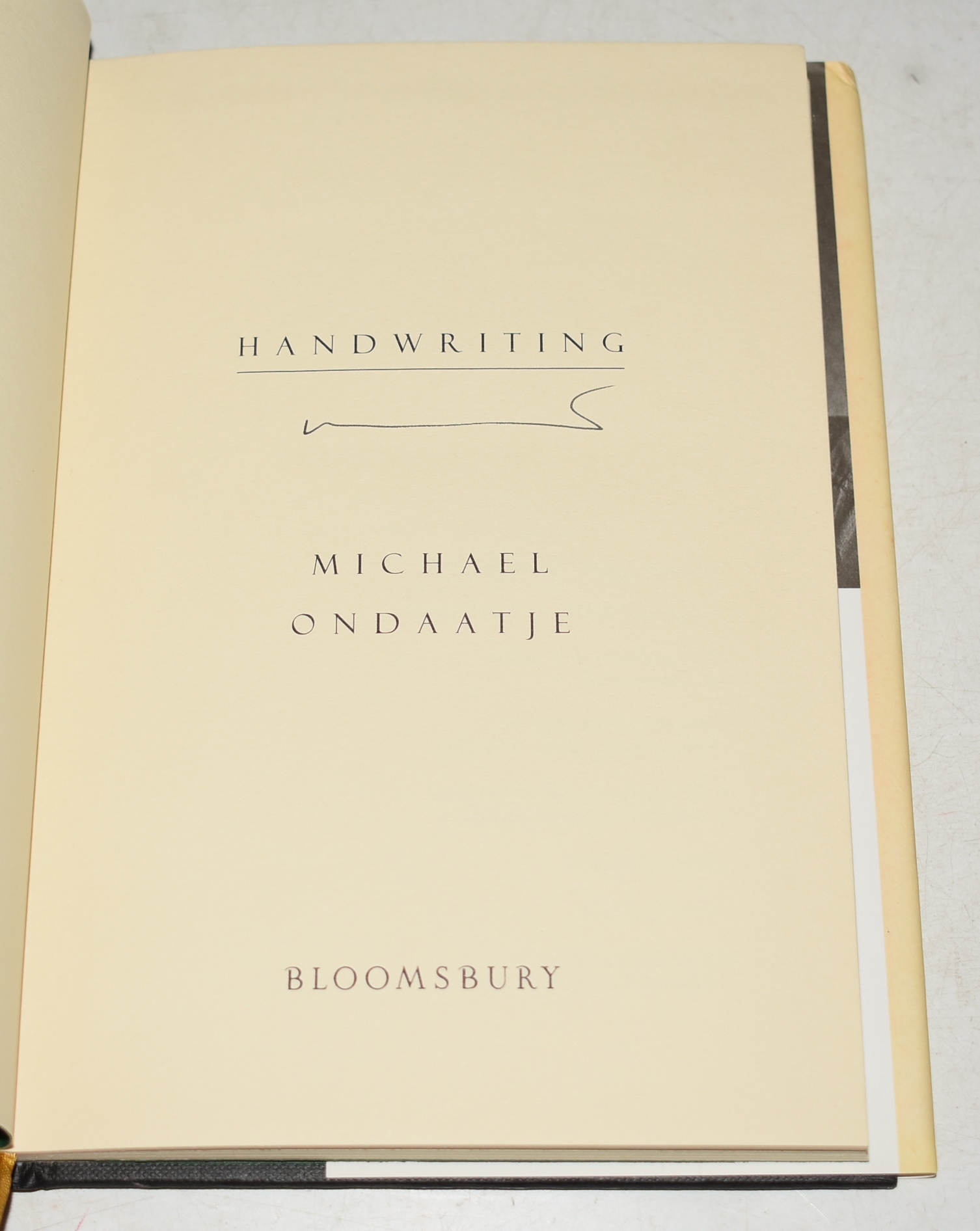 Handwriting SIGNED by author