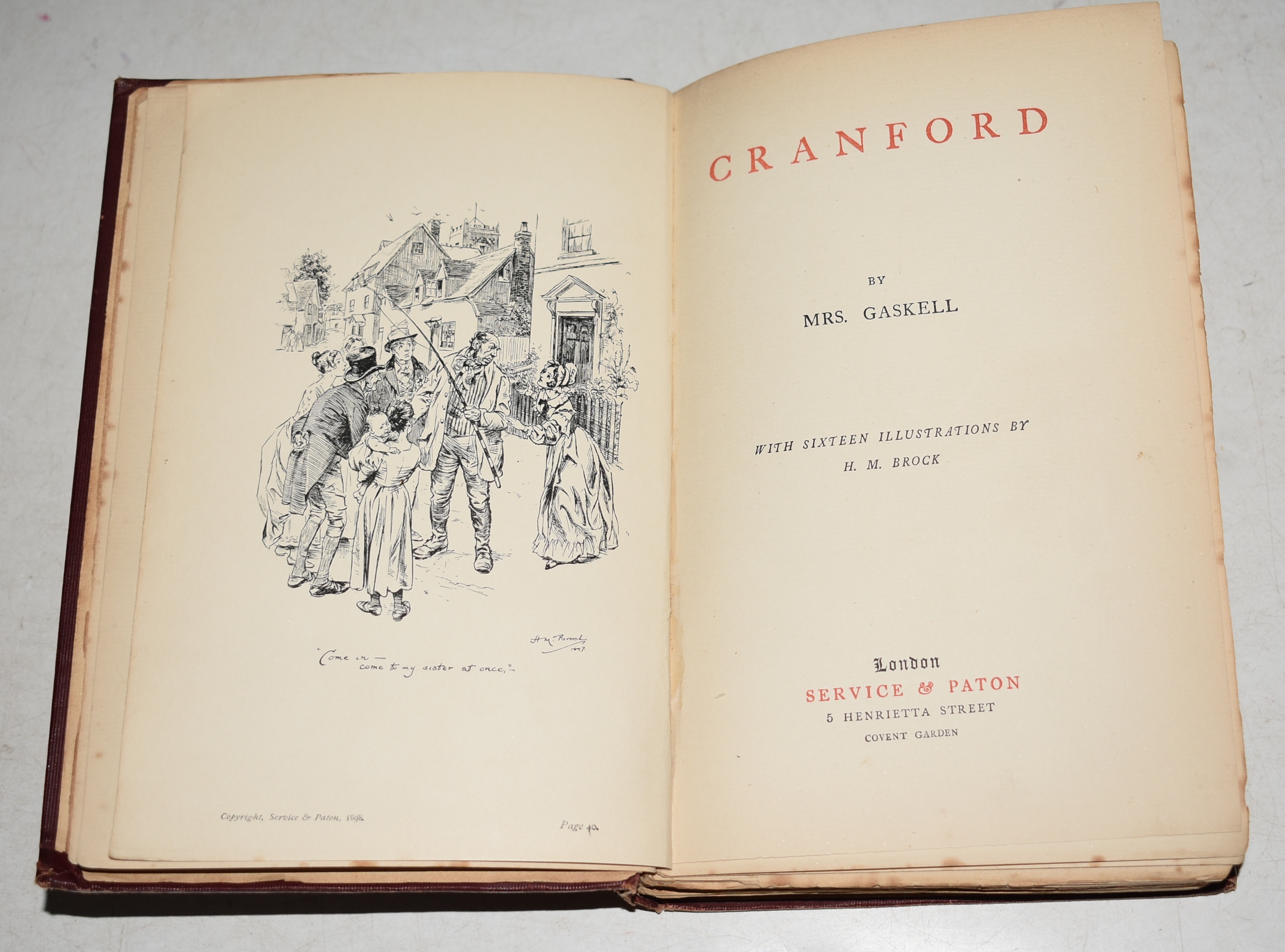 Cranford. With 16 illustrations by H.M. Brock.