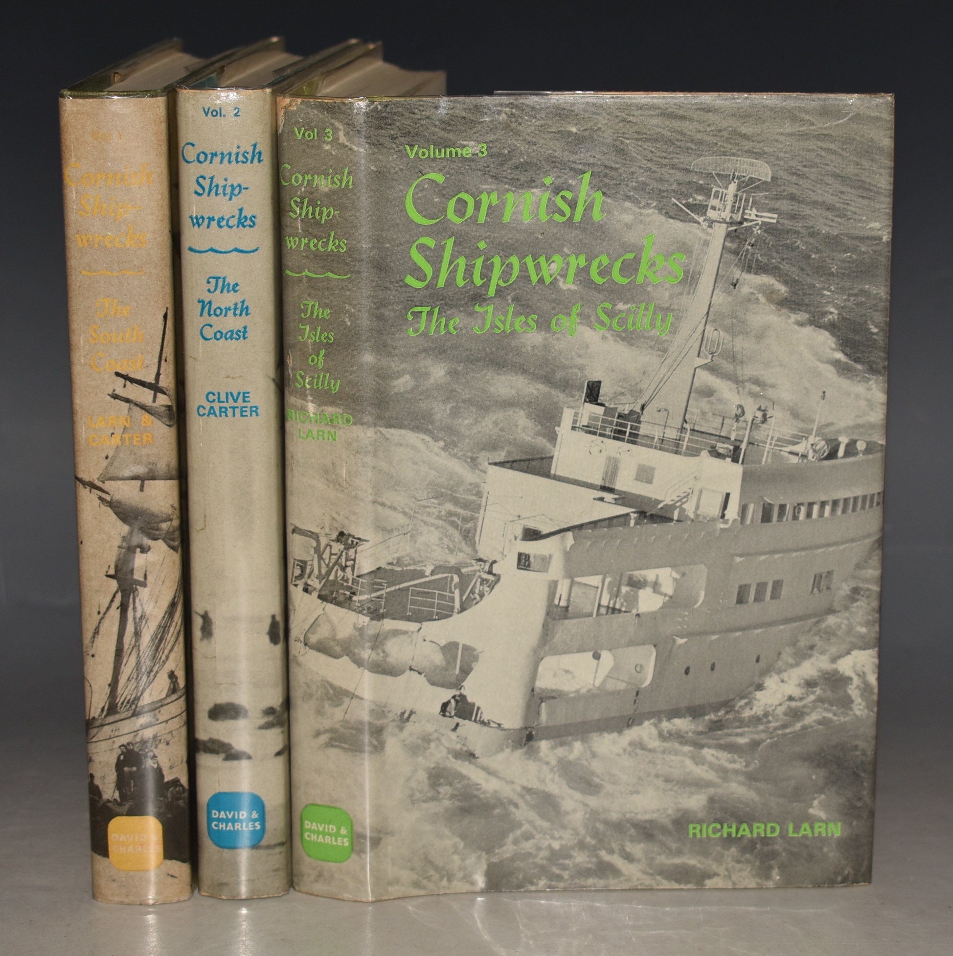 Cornish Shipwrecks. In Three Volumes: 1. The South Coast, 2. The North Coast, 3. The Isles of Scilly.