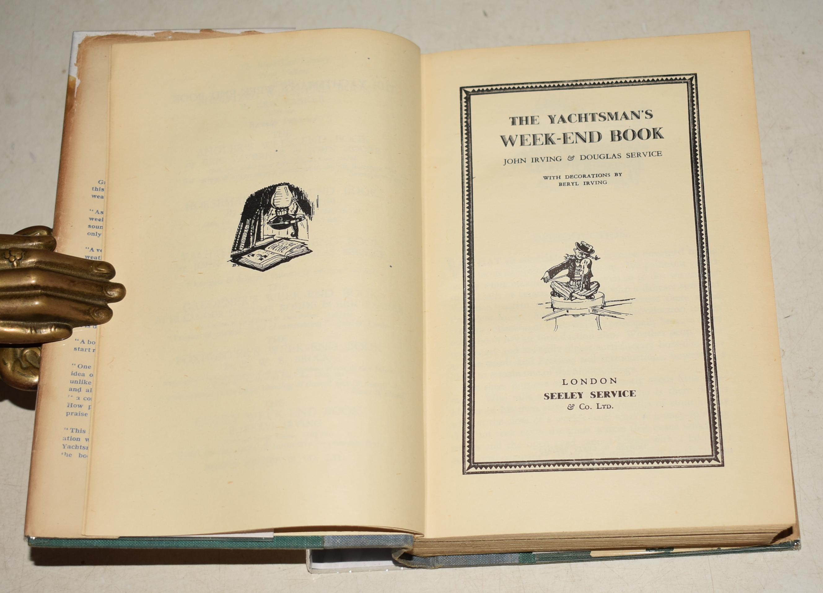 The Yachtsman's Week-End Book With Decorations by Beryl Irving.
