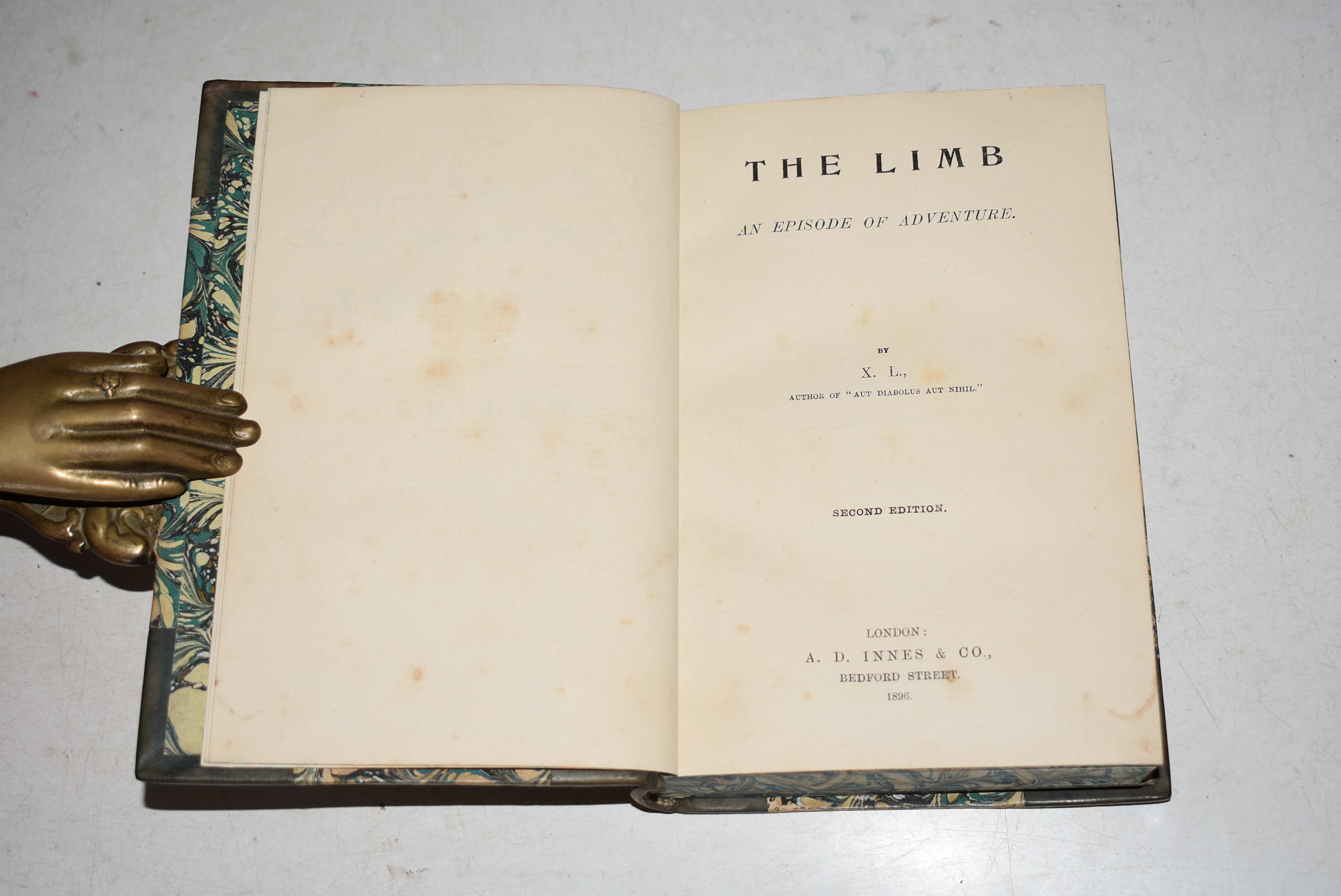 The Limb, An Episode of Adventure SIGNED COPY.