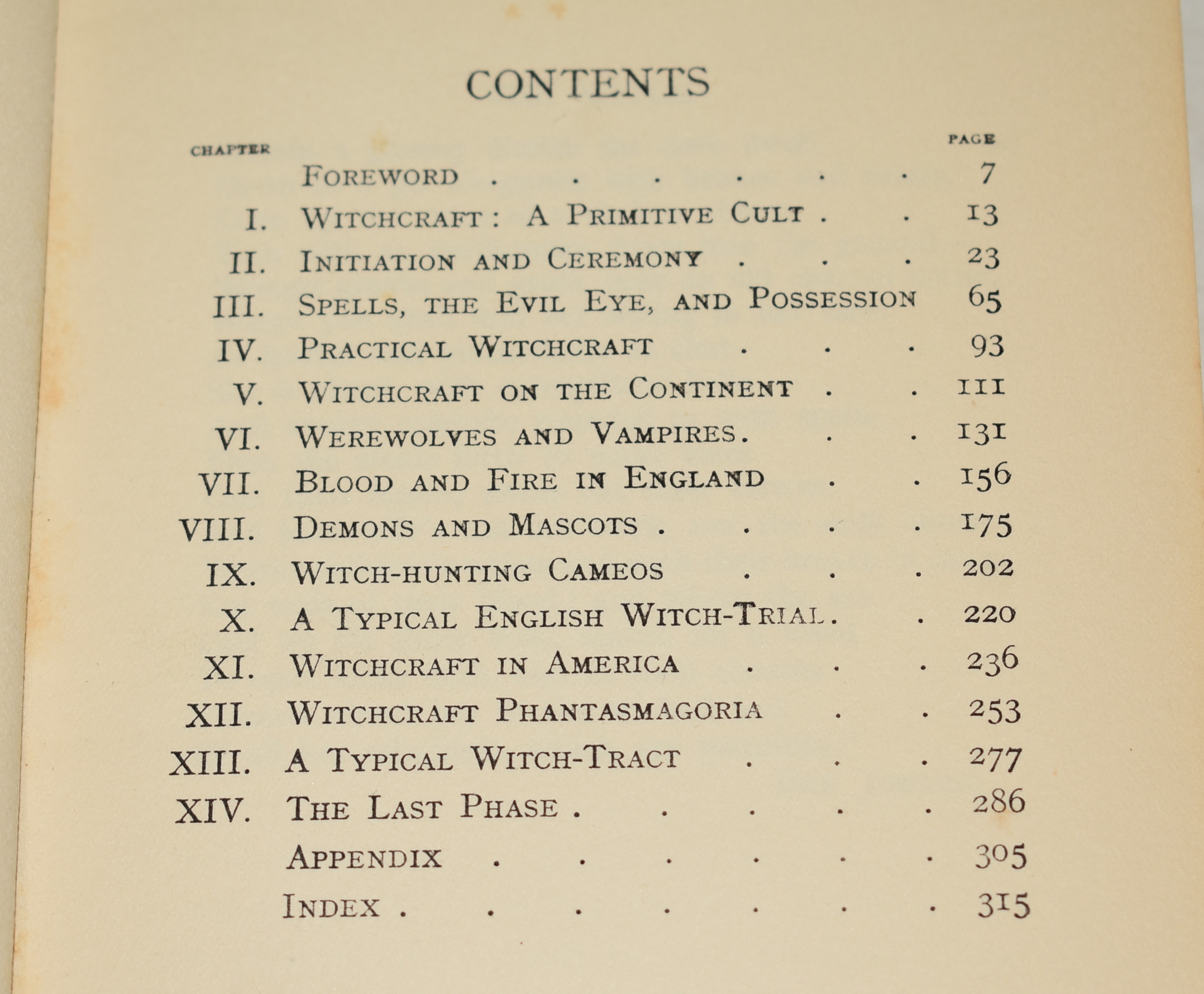 Witchcraft And The Black Art. A Book Dealing With the Psychology and Folklore of the Witches.