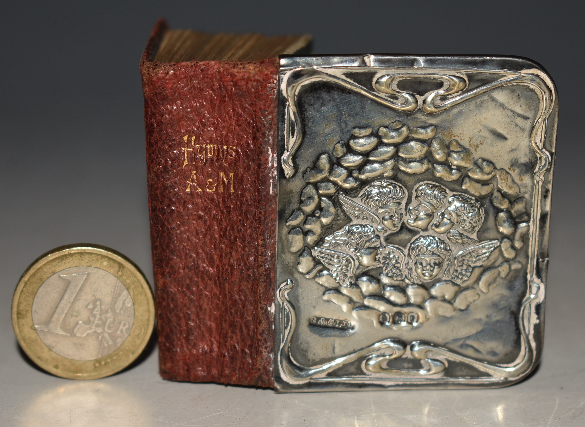 Hymns. Ancient and Modern. For Use in the Services of the Church. Complete Edition. With Sterling Silver Cover. Miniature book