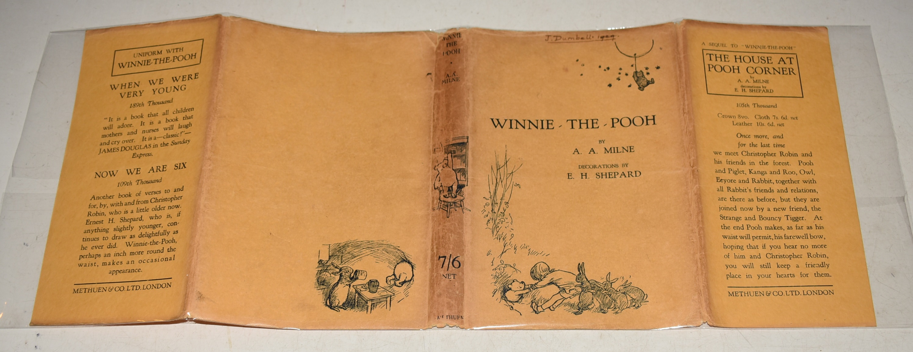 Winnie-The-Pooh By A. A. Milne. With Decorations by Ernest H. Shepard. EIGHTH EDITION.