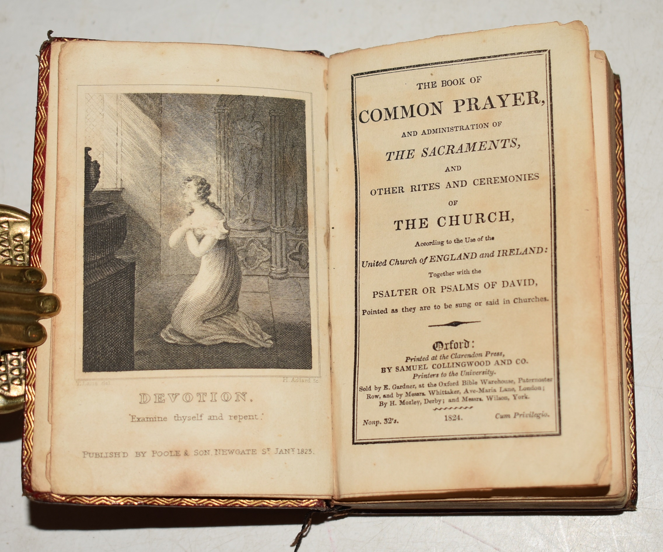 The Book of Common Prayer, and Administration of the Sacraments, And other Rites and Ceremonies of The Church, according to the use of the United Church of England and Ireland: Together with the Psalms of David, pointed as they are to be sung or said in Churches. (Nonp. 32’s) PLUS: A New Versi