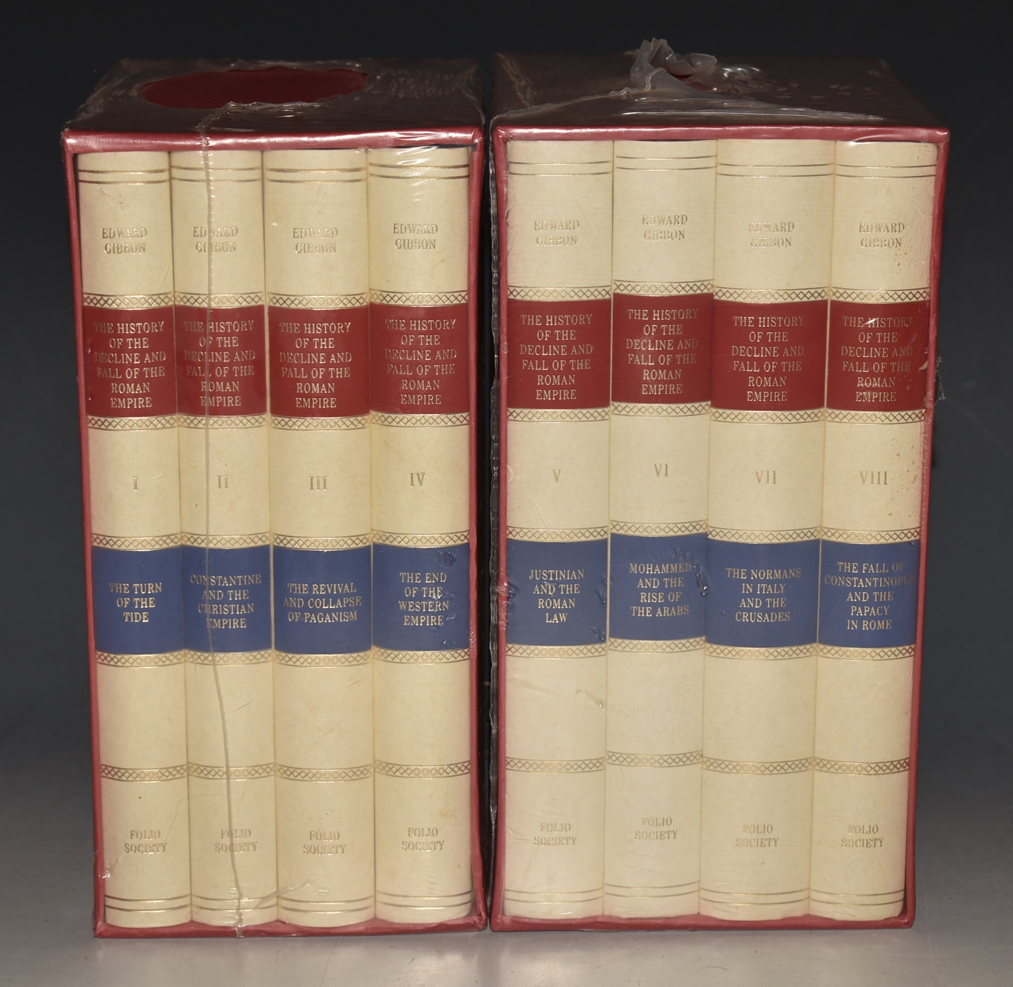 The History of The Decline and Fall of the Roman Empire. Edited and with an introduction by Betty Radice. Eight volumes. In Slipcases.