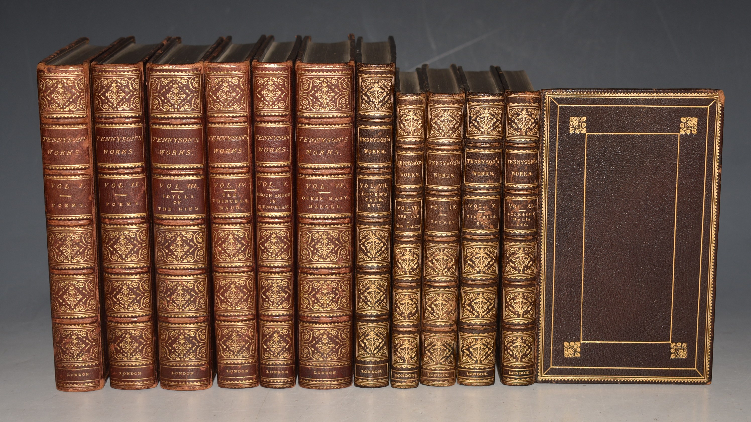 The Works of Alfred Tennyson. Complete in 11 Volumes.
