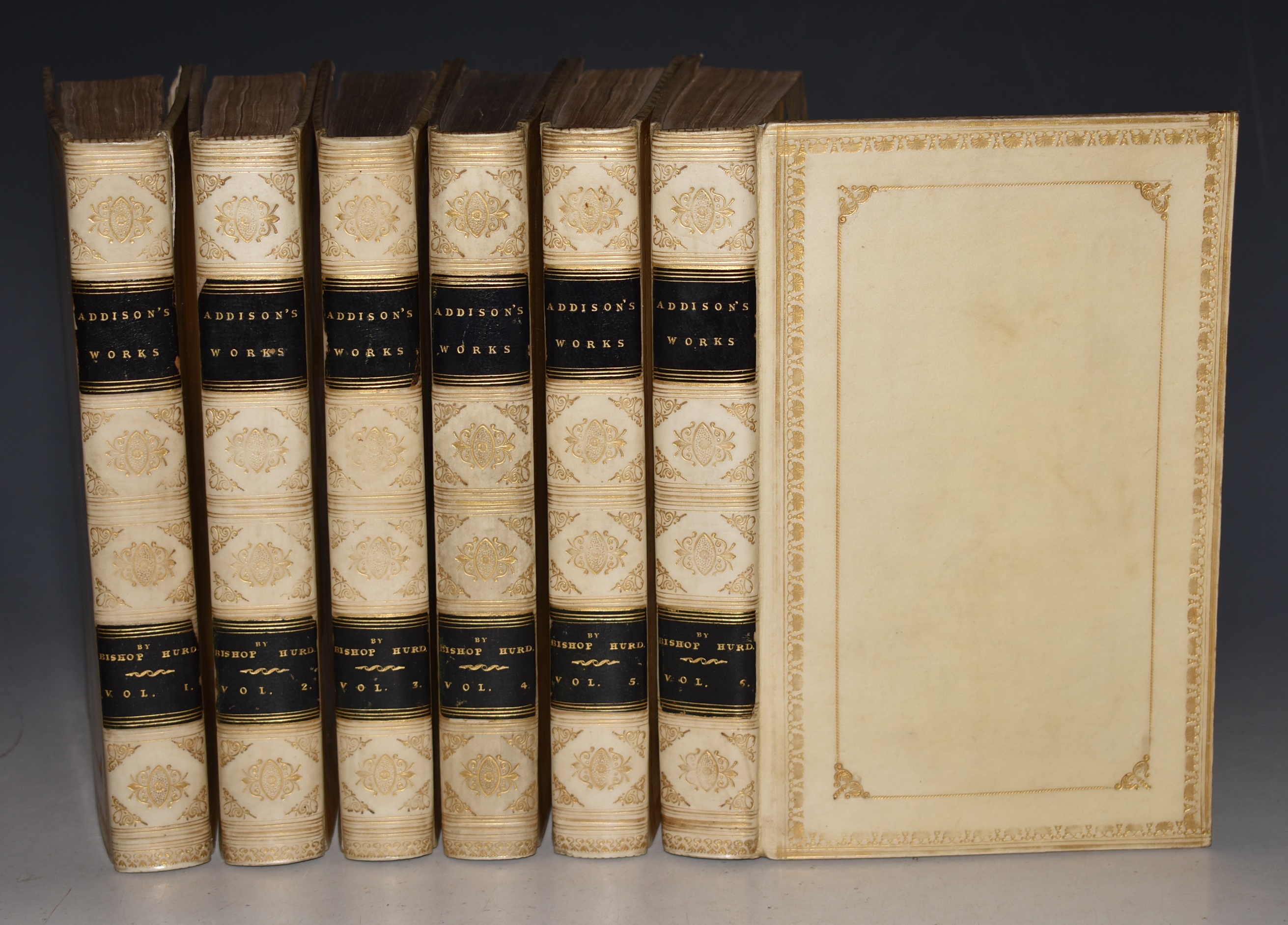 The Works of the Right Honourable JOSEPH ADDISON. With Notes By Richard Hurd, D.D. (Lord Bishop of Worcester). In Six Volumes.
