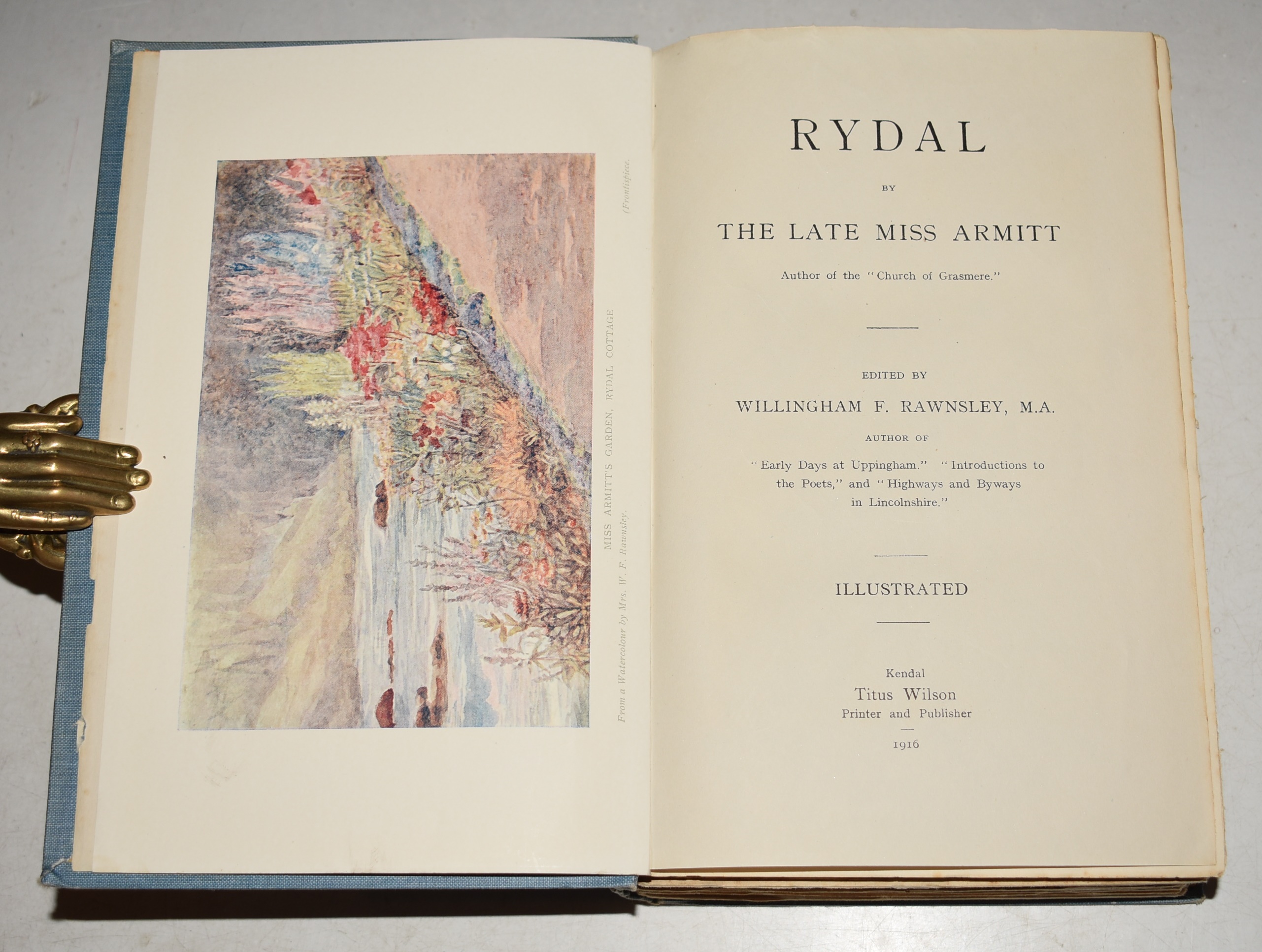 Rydal Author of the “Church at Grasmere” Edited by Willingham F. Rawnsley