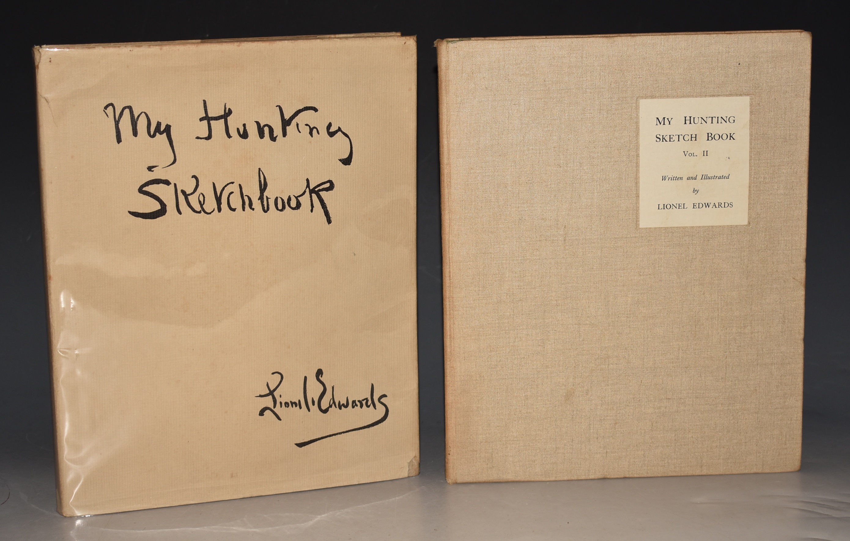 My Hunting Sketchbook. In Two volumes. Written and illustrated by Lionel Edwards.