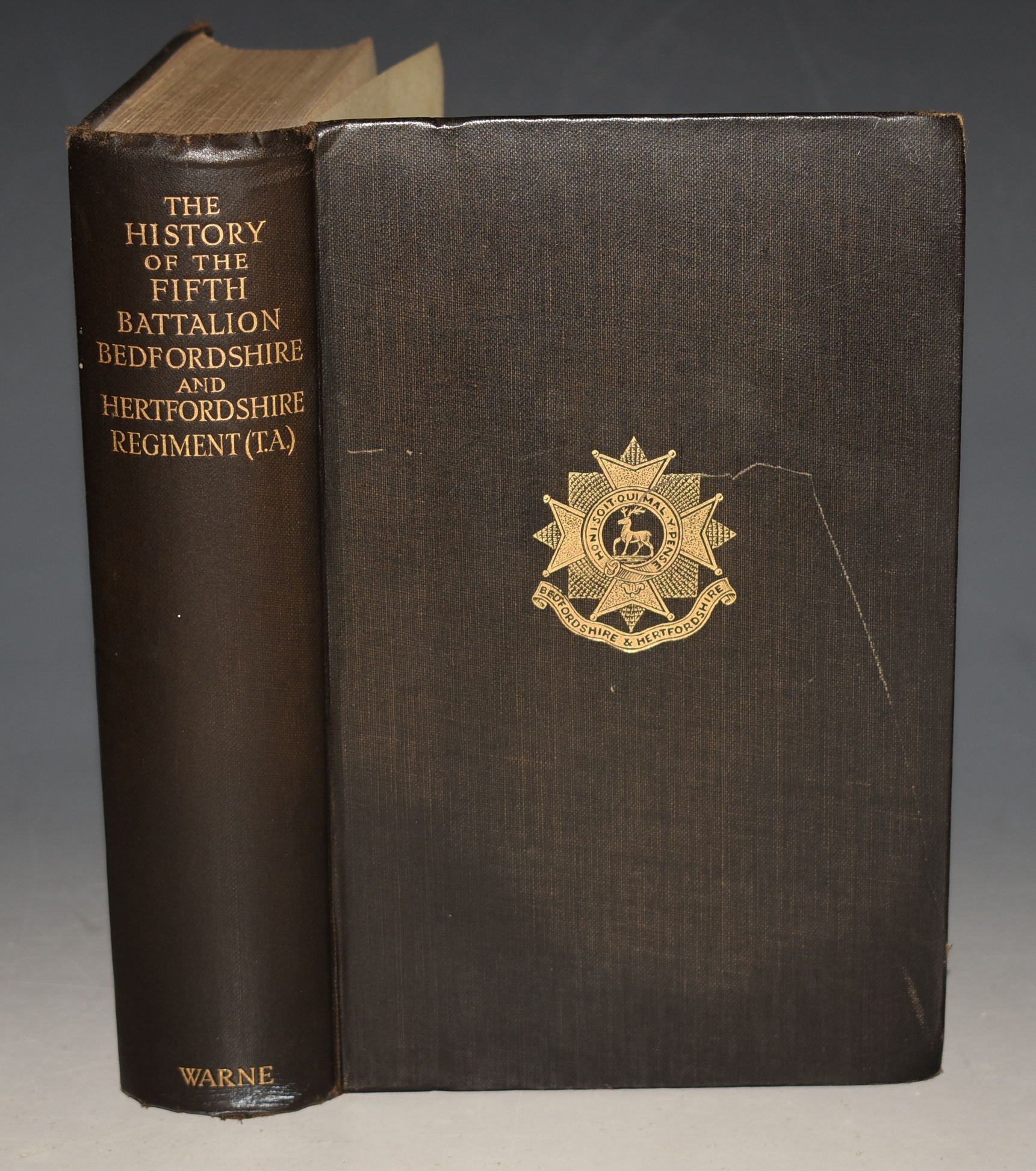 The History of The Fifth Battalion The Bedfordshire and Hertfordshire Regiment (T.A.) Foreword by Field-Marshall The Viscount Allenby.
