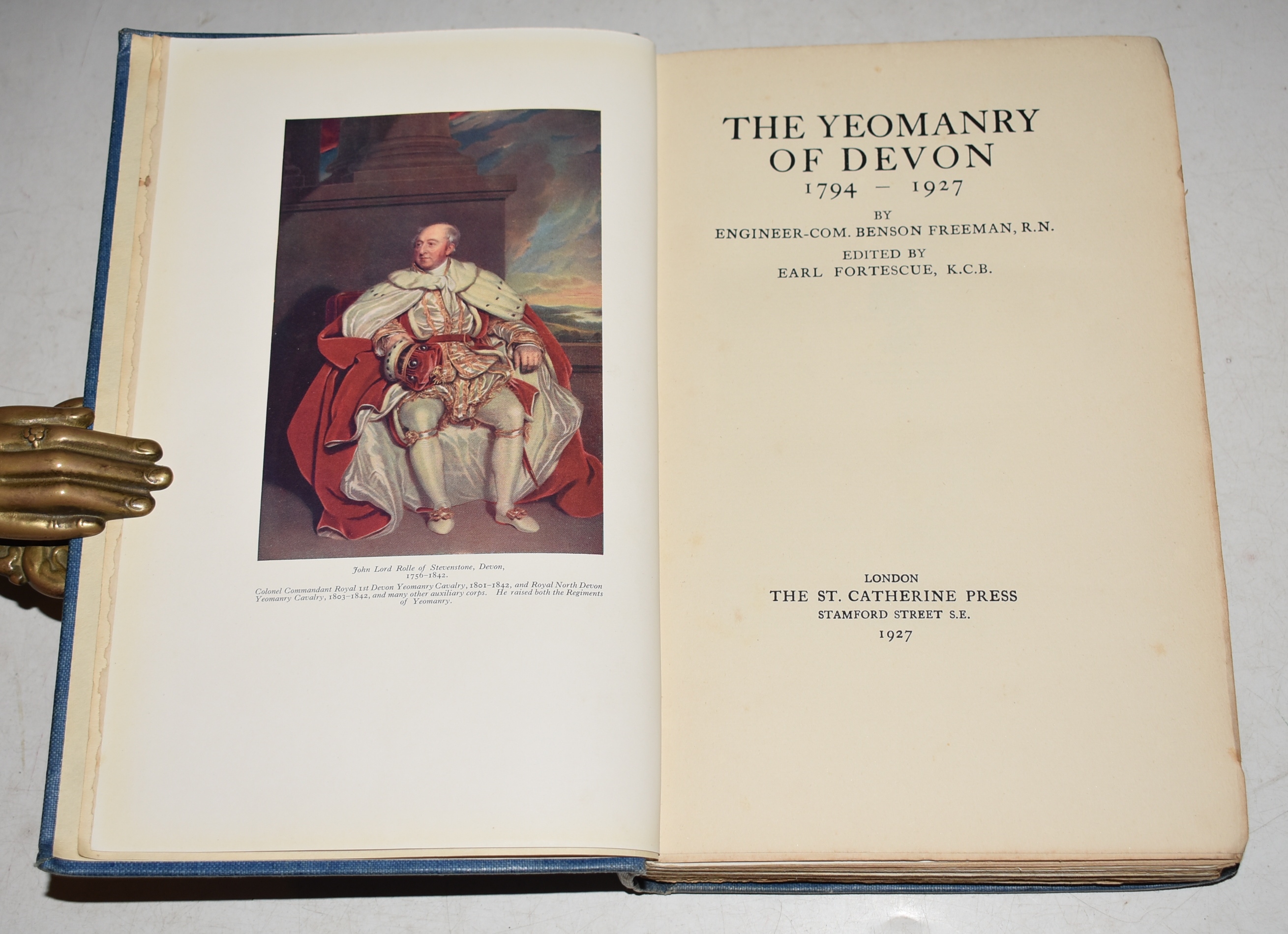 The Yeomanry of Devon. 1794-1927. (Royal 1st. Devon/ Royal North Devon/ Royal Devon Yeomanry Artillery).