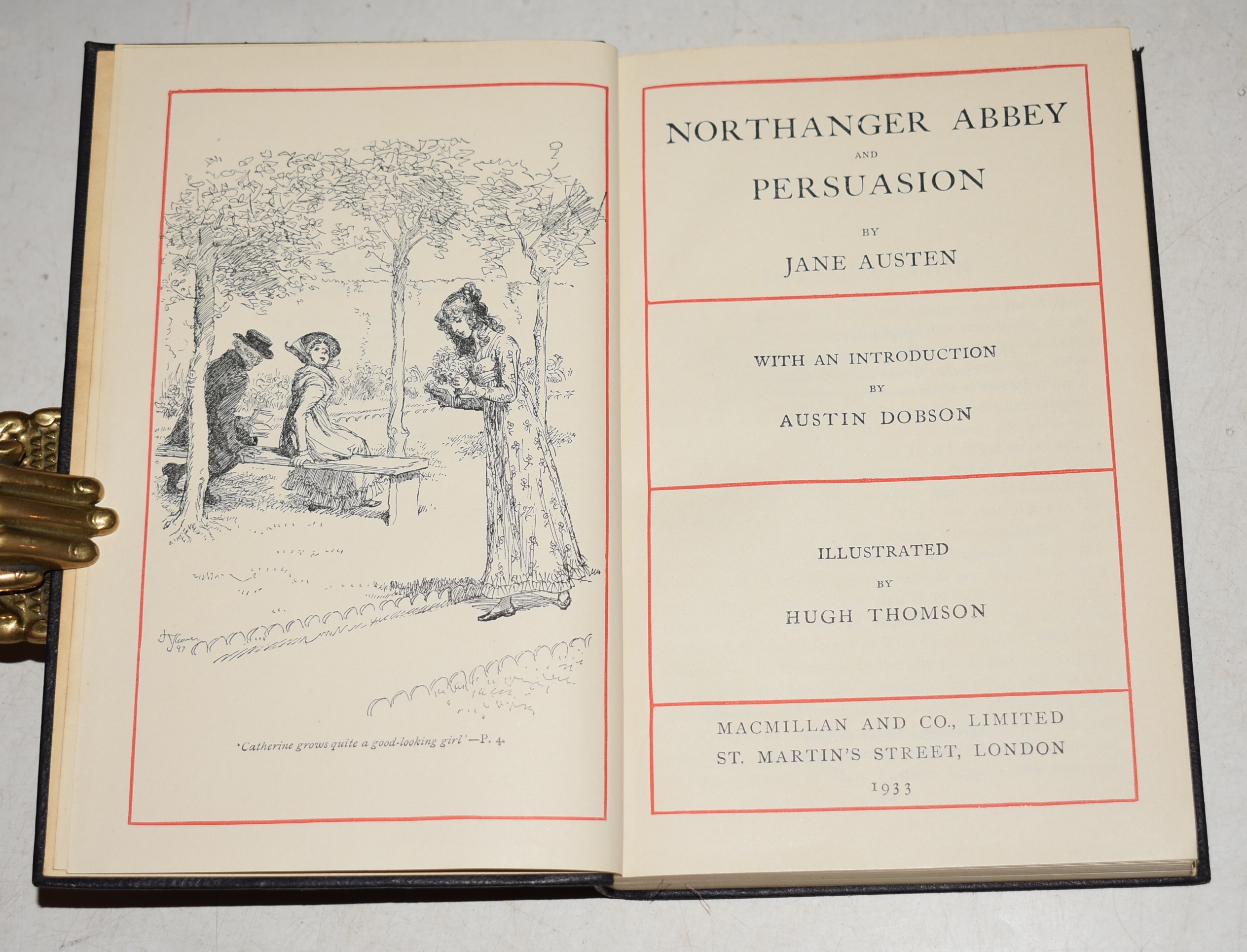 Northanger Abbey And Persuasion. Illustrated by HUGH THOMSON. With an Introduction by Austin Dobson. Two Volumes in One.