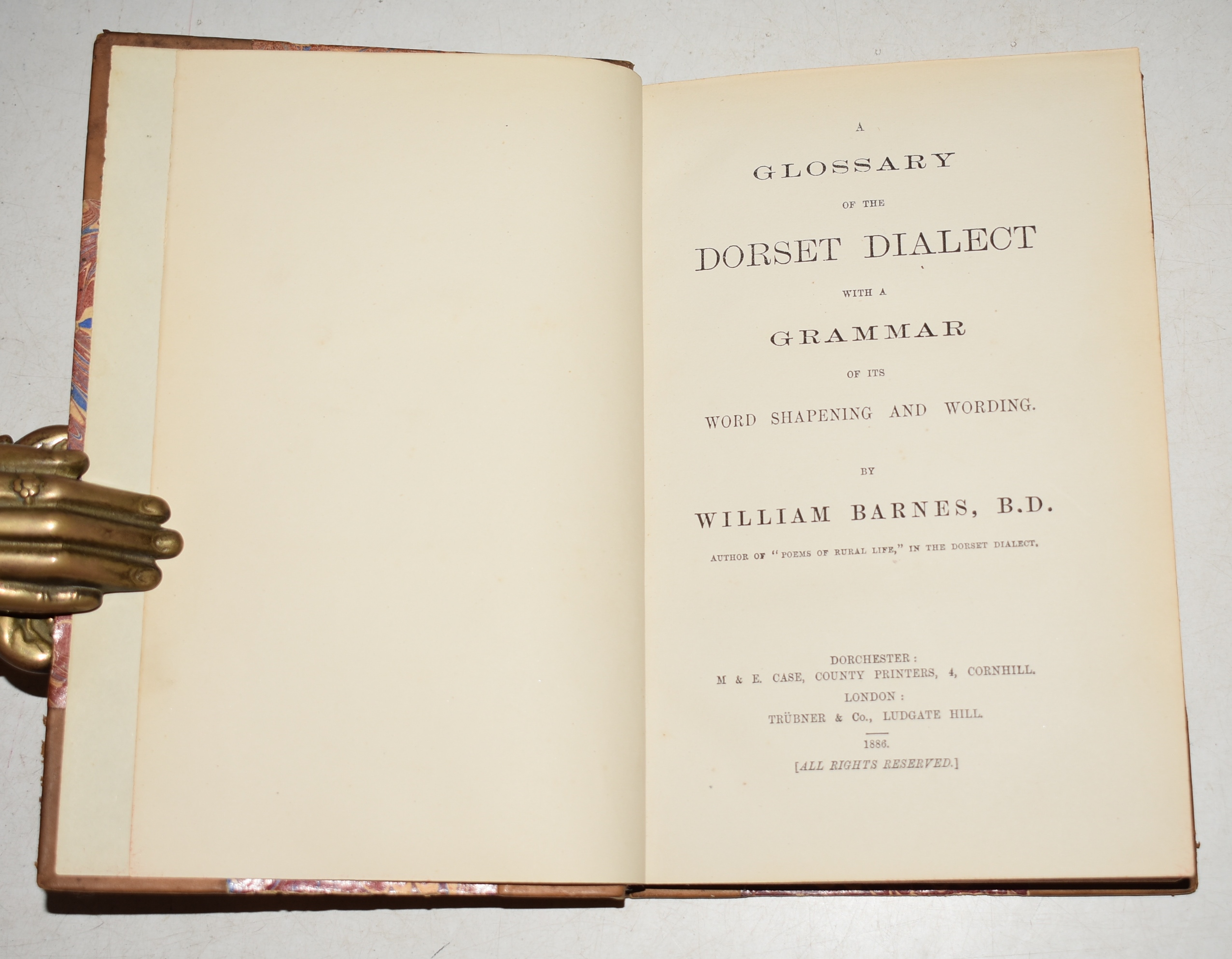 A Glossary of the Dorset Dialect with a Grammar of its Word Shapening and Wording.