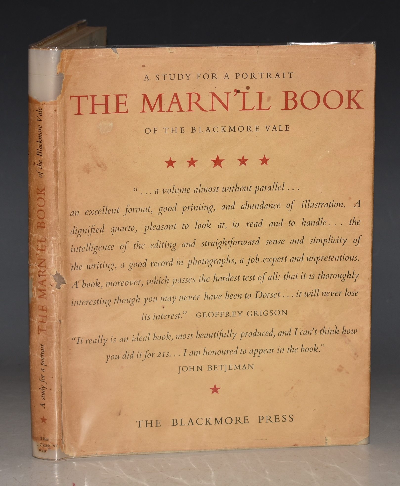 The Marn’ll Book. Some Particular History, some General Topography, a number of photographs, and some maps, of the Blackmore Vale.