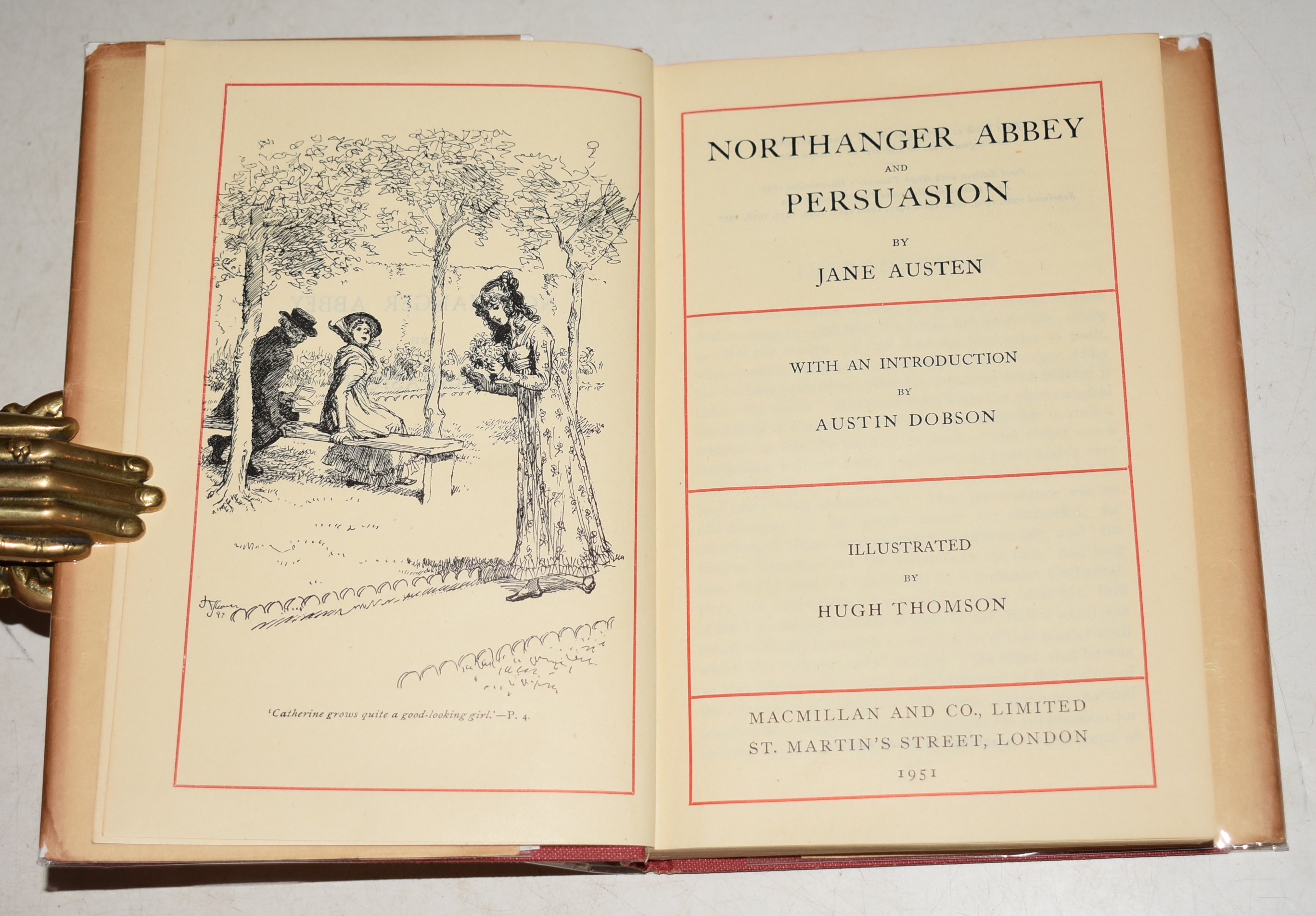 Northanger Abbey And Persuasion. Illustrated by HUGH THOMSON. With an Introduction by Austin Dobson. Two Volumes in One.