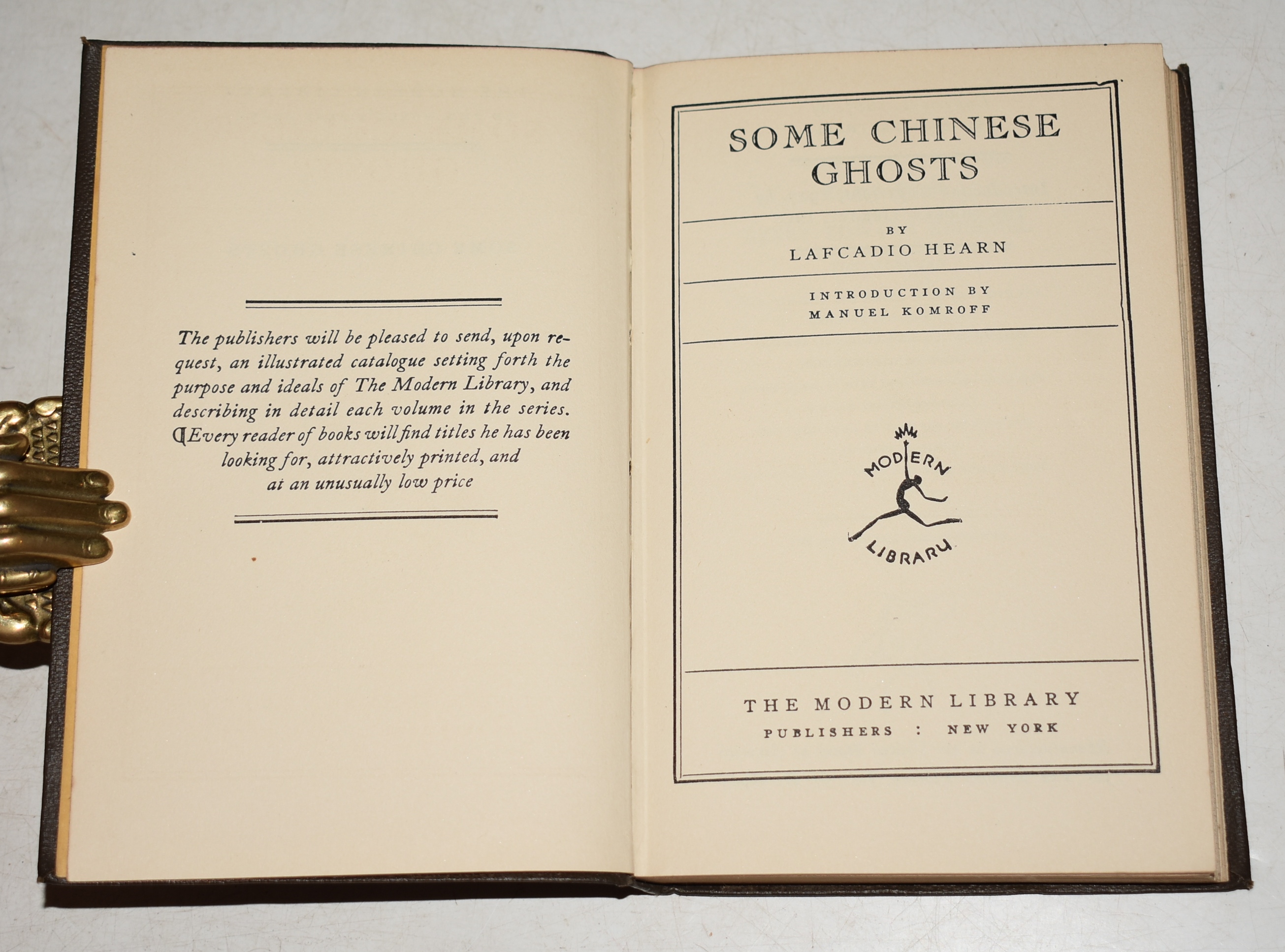 Some Chinese Ghosts Introduction by Manuel Komroff.
