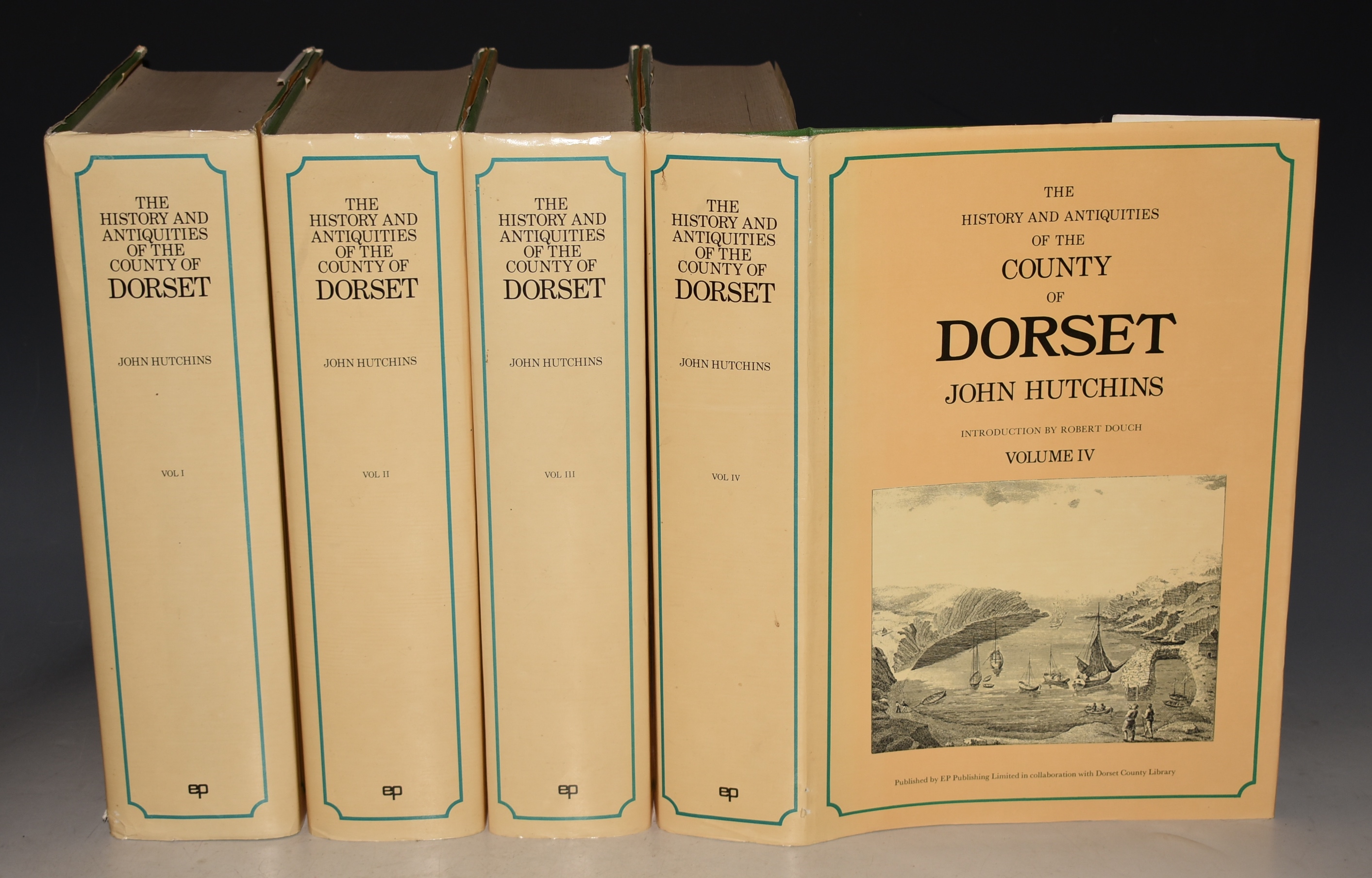 History and Antiquities of the County of Dorset. Dorsetshire Third edition by W. Shipp and J. W. Hodson. With a new introduction by Robert Douch. In Four volumes.